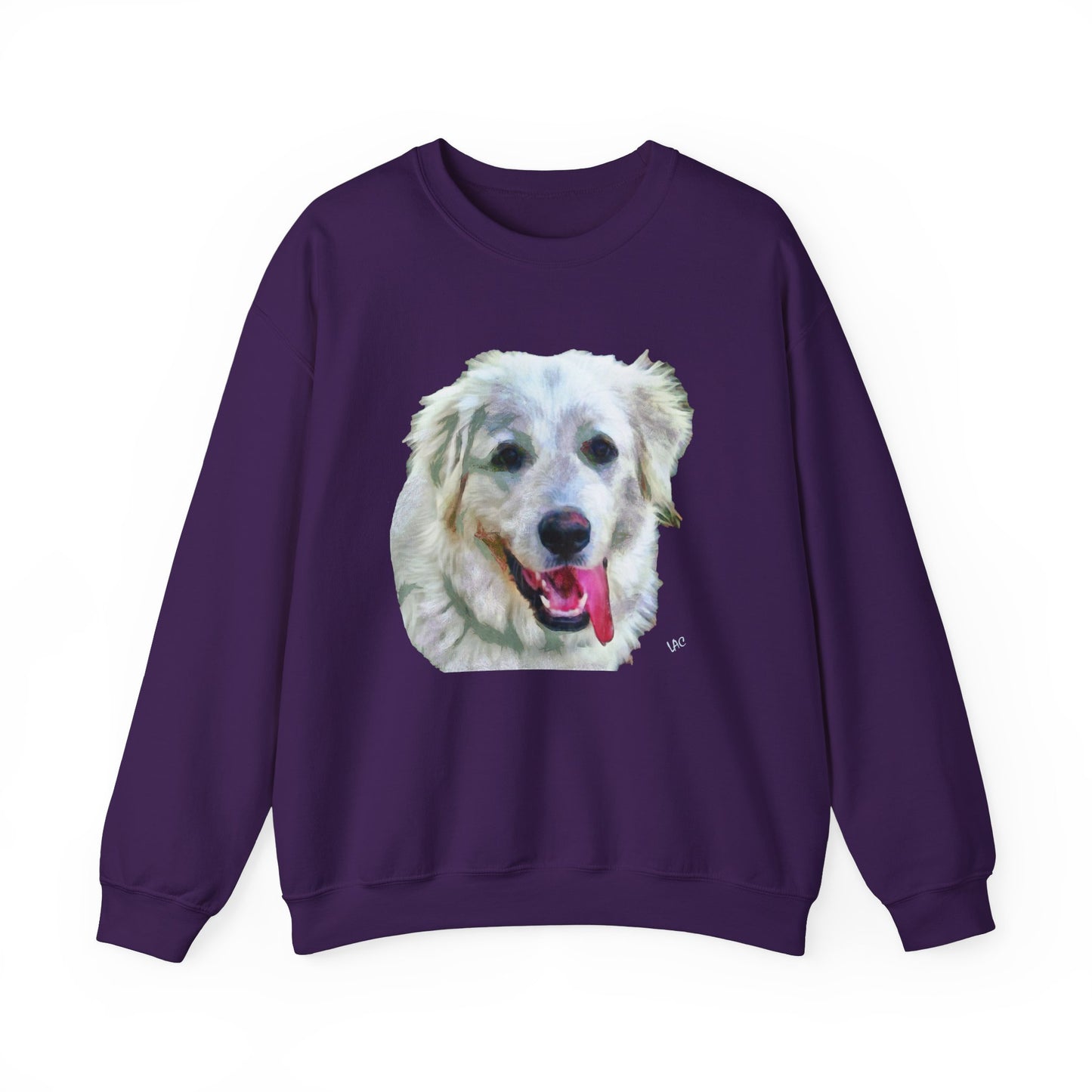 Great Pyrenese 'Heidi' Unisex 50/50 Crewneck Sweatshirt