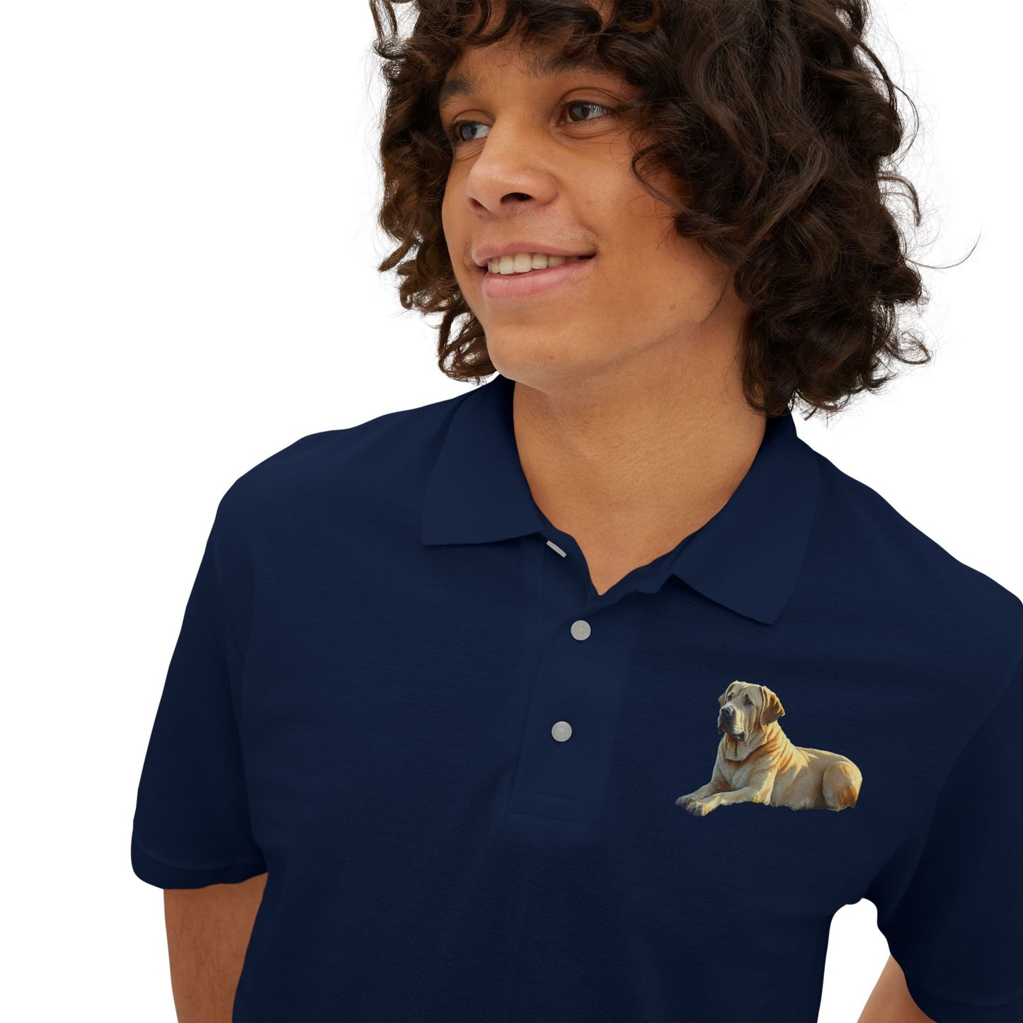 Broholmer - Danish Mastiff Men's Piqué Polo Shirt