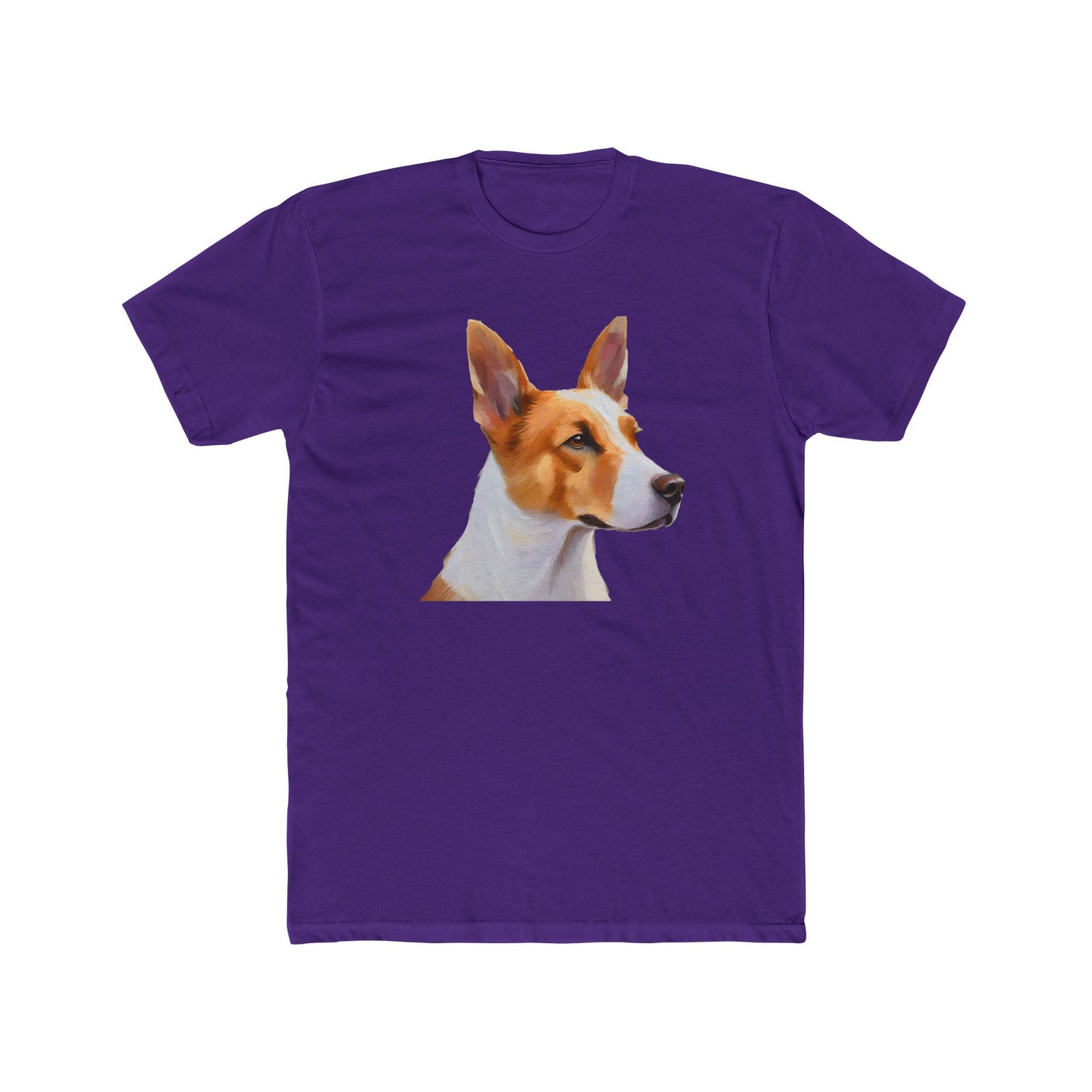 Canaan Dog of Israel - Men's Fitted Cotton Crew Tee