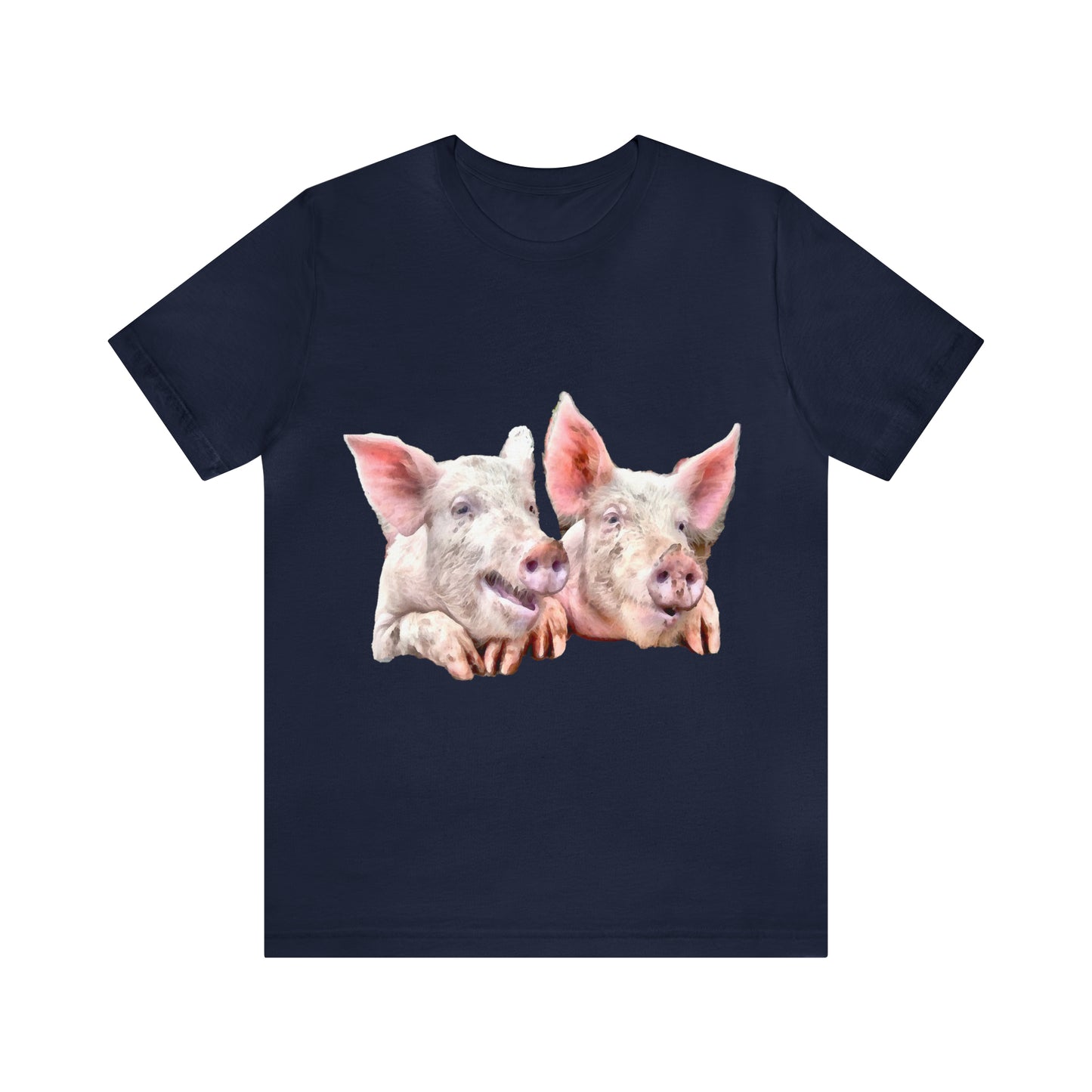 Pigs - 'A Jowly Good Time' - - Classic Jersey Short Sleeve Tee