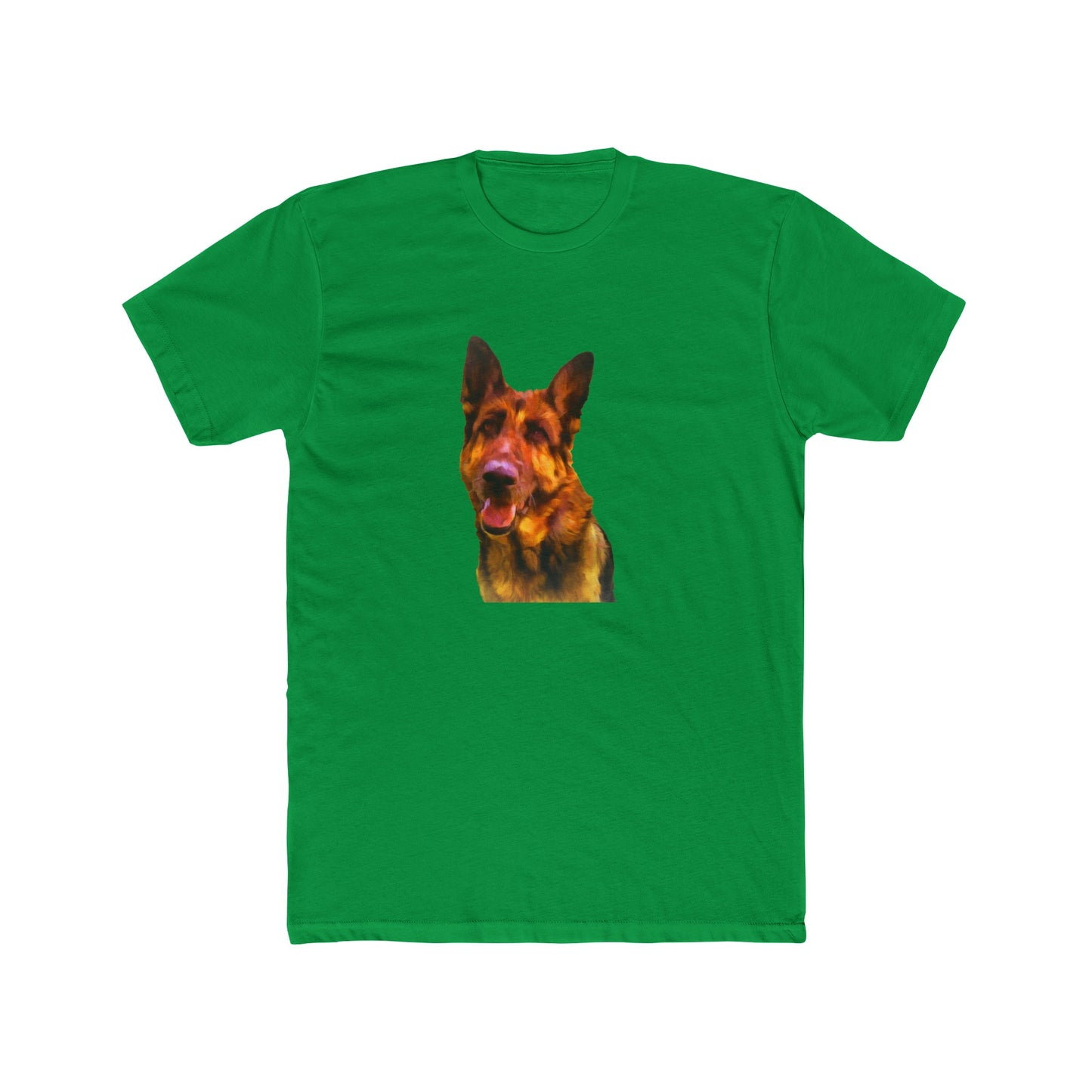 German Shepherd 'Bayli' Men's Fitted Cotton Crew Tee