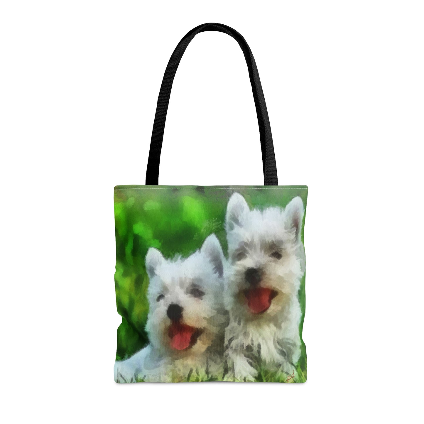 Charming West Highland Terriers - Westies - Tote Bag