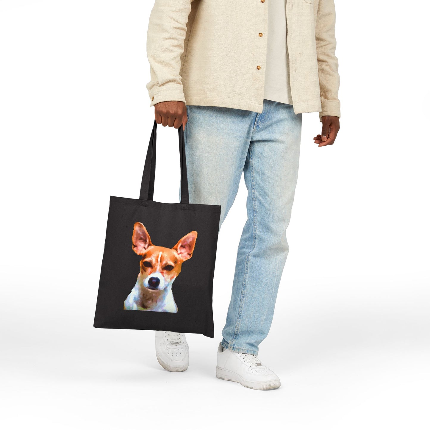Rat Terrier Cotton Tote Bag