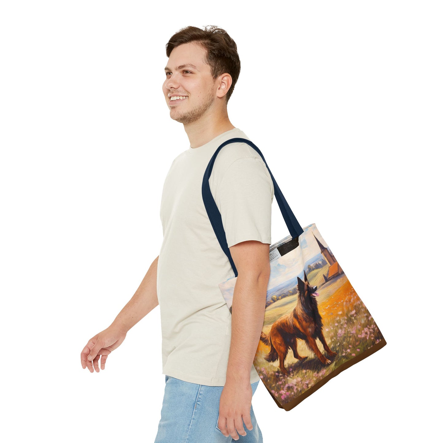 Belgian Tervuren Polyester Tote Bag – Artistic Elegance