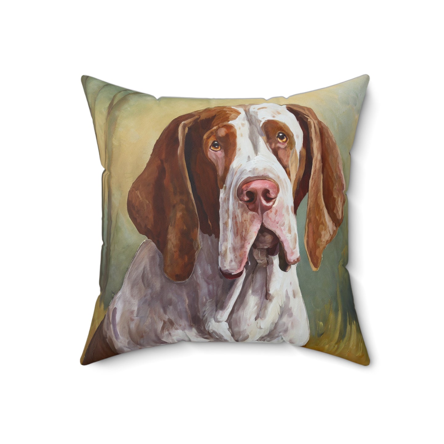 Bracco Italiano 'Italian Pointer' Spun Polyester Square Pillow