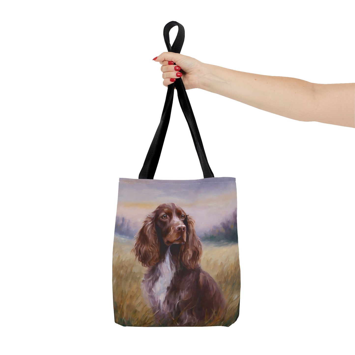 Field Spaniel Polyester Tote Bag (AOP)
