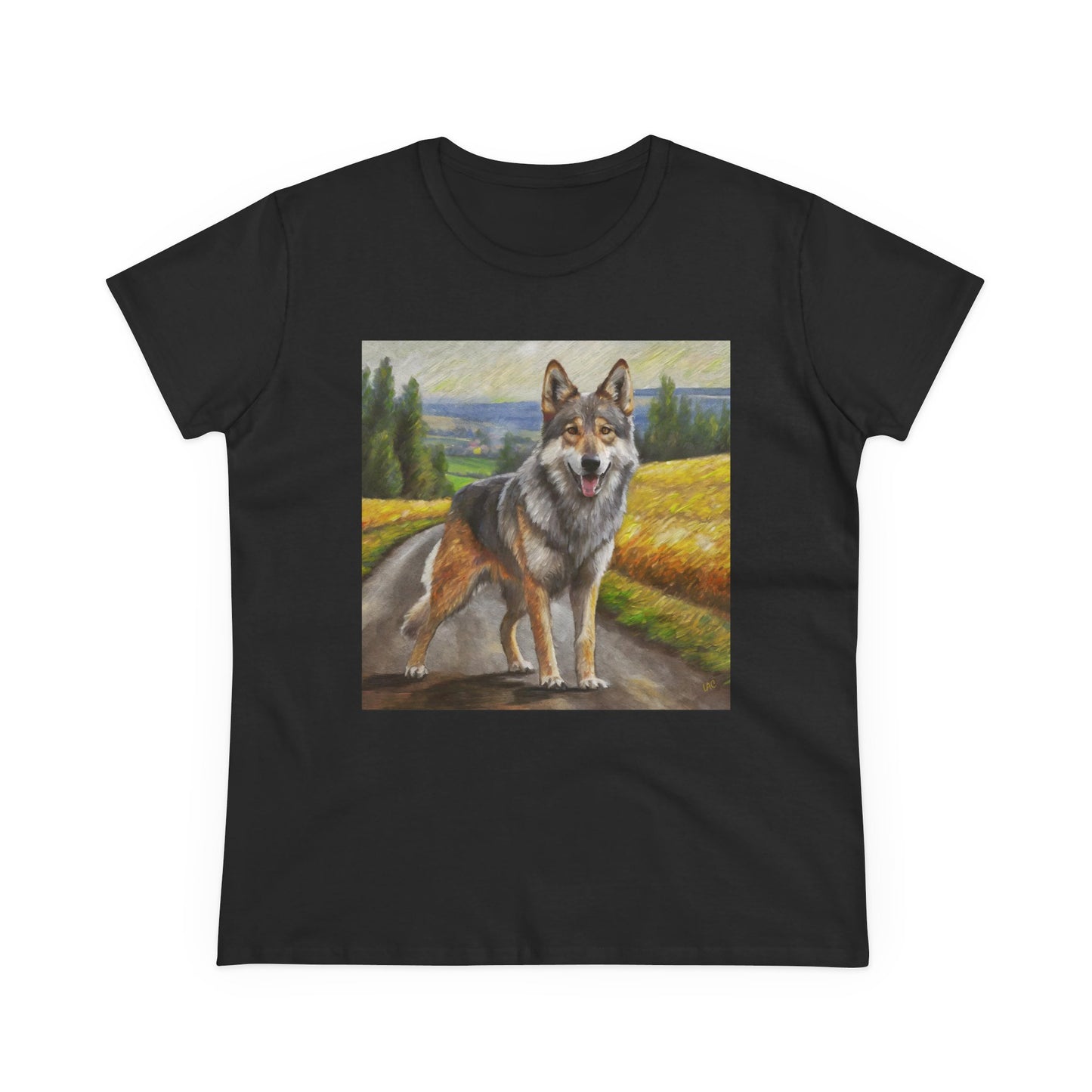 Czechoslovakian Vlcak 'Wolfdog' Women's Midweight Cotton Tee