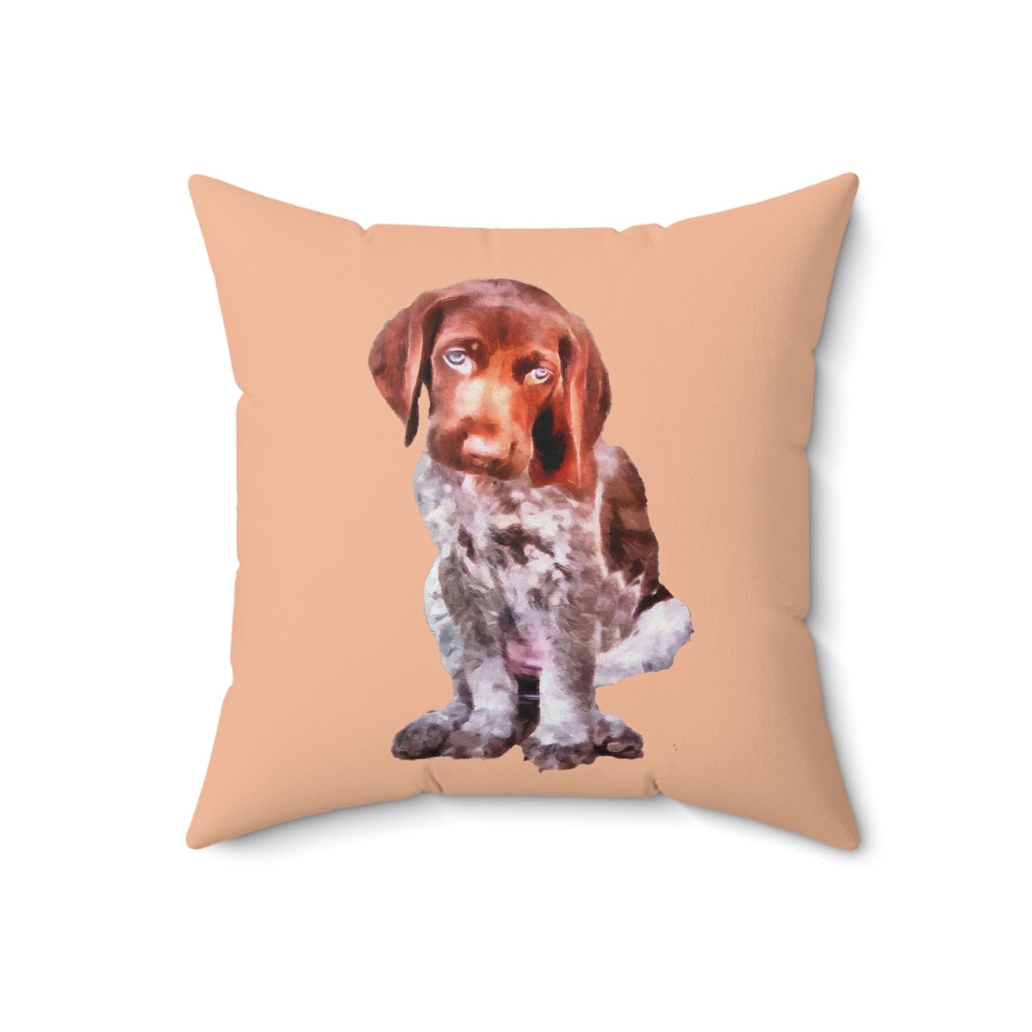 Charming Benny: German Shorthaired Pointer Throw Pillow
