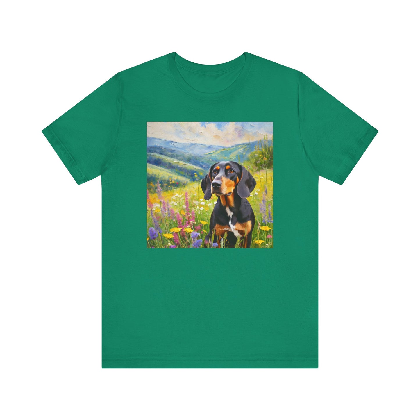 Black & Tan Coonhound Unisex Jersey Short Sleeve Tee