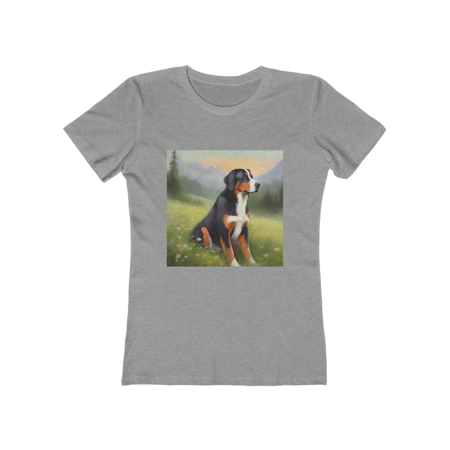Greater Swiss Mountain Dog Women's Slim Fitted Cotton Tee
