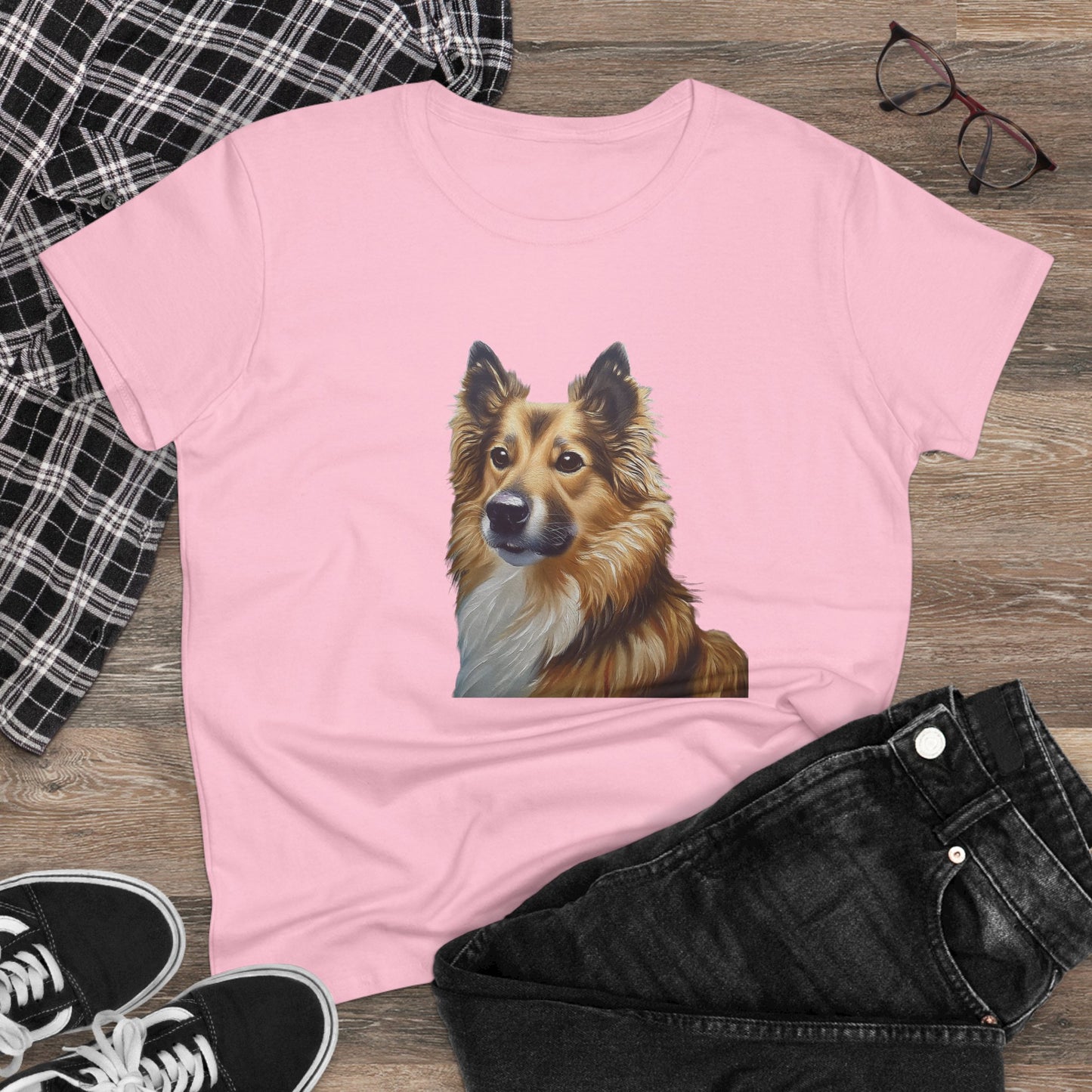 Icelandic Sheepdog Women's Midweight Cotton Tee