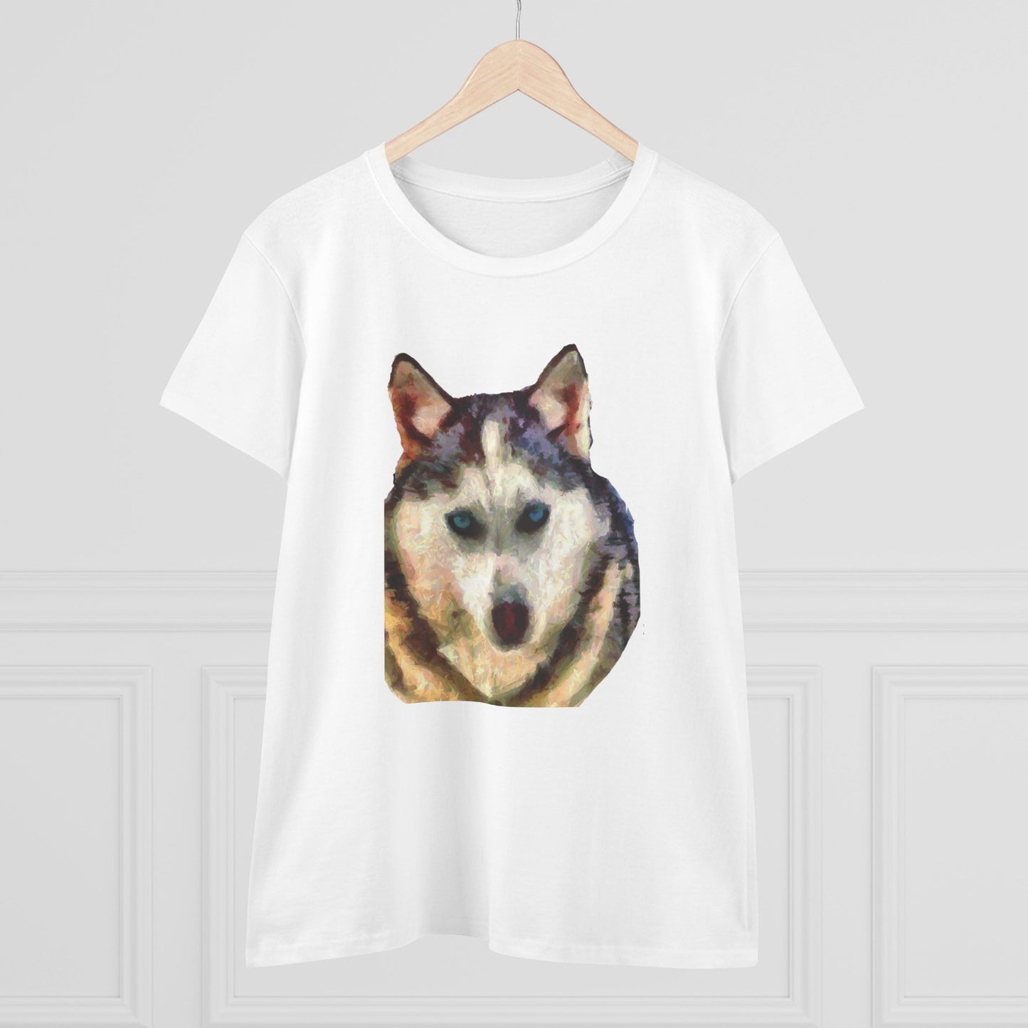 Siberian Husky "Sacha" Women's Midweight Cotton Tee
