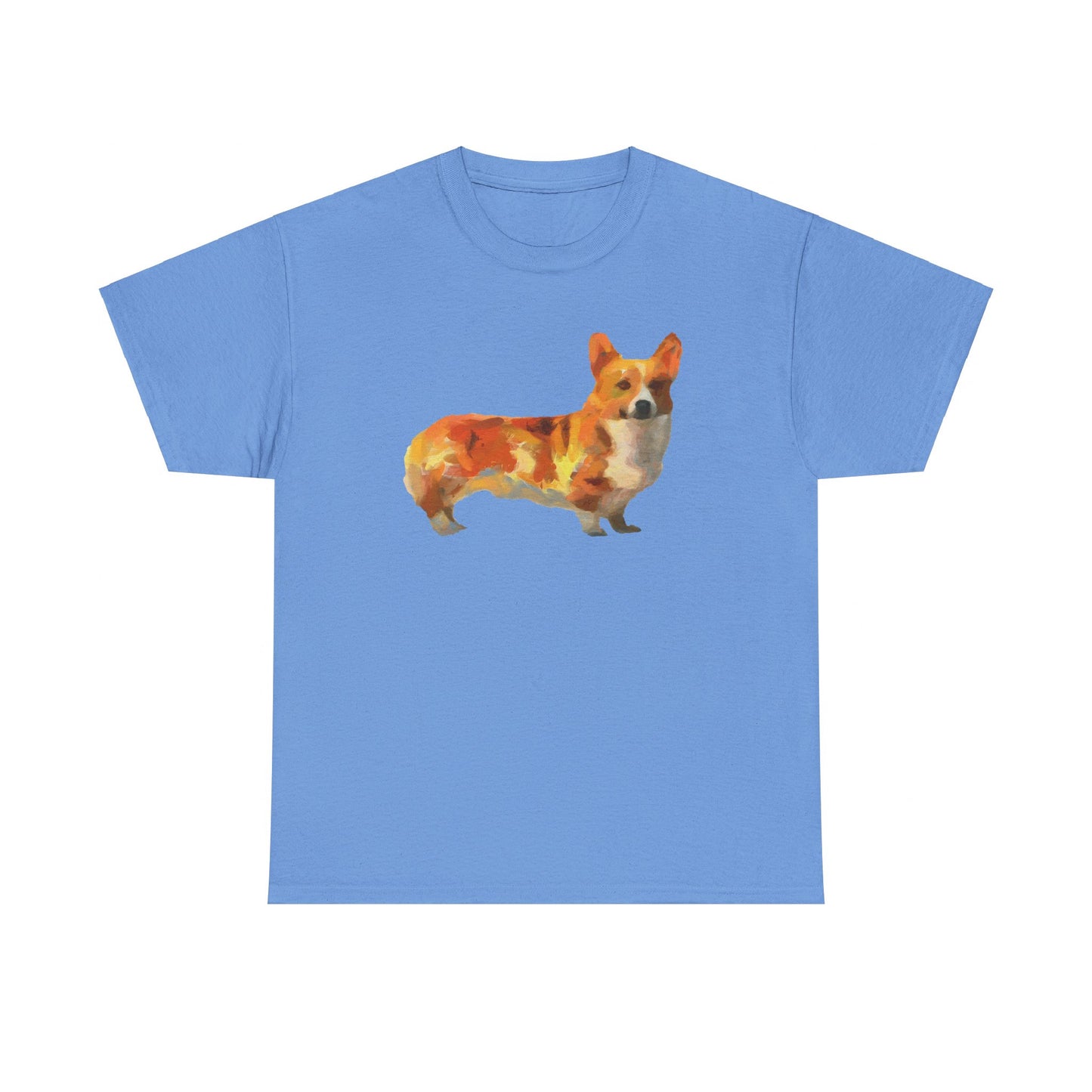 Elegant Pembroke Welsh Corgi Unisex Heavy Cotton Tee