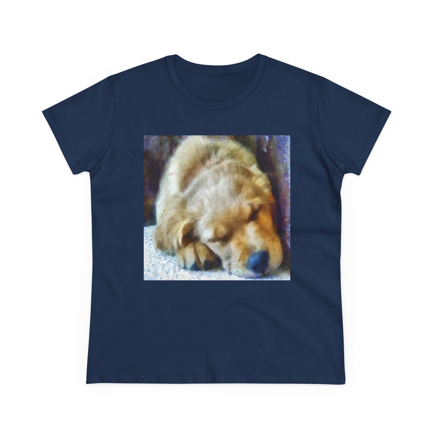 Golden Retriever 'Zucko' Women's Midweight Cotton Tee