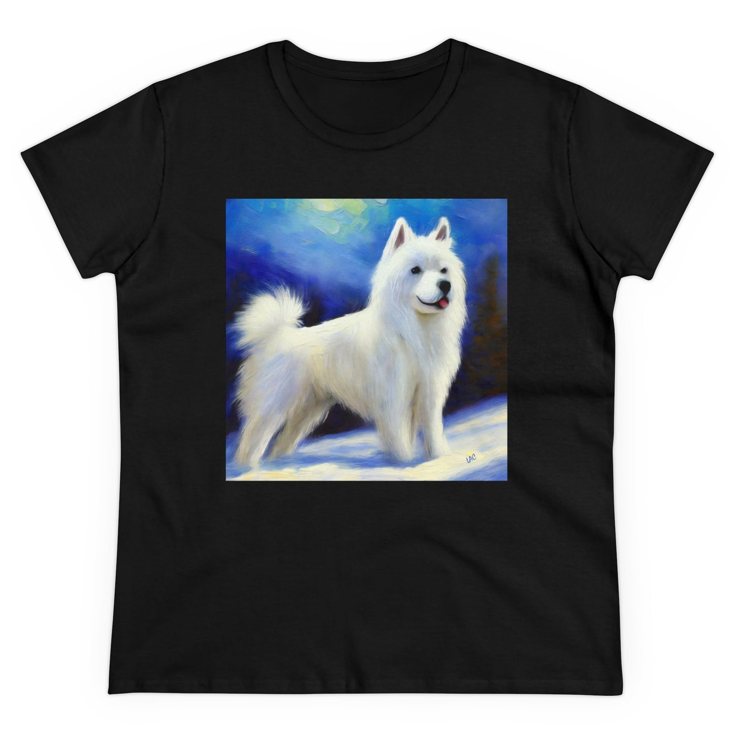 American Eskimo Dog Women's Midweight Cotton Tee