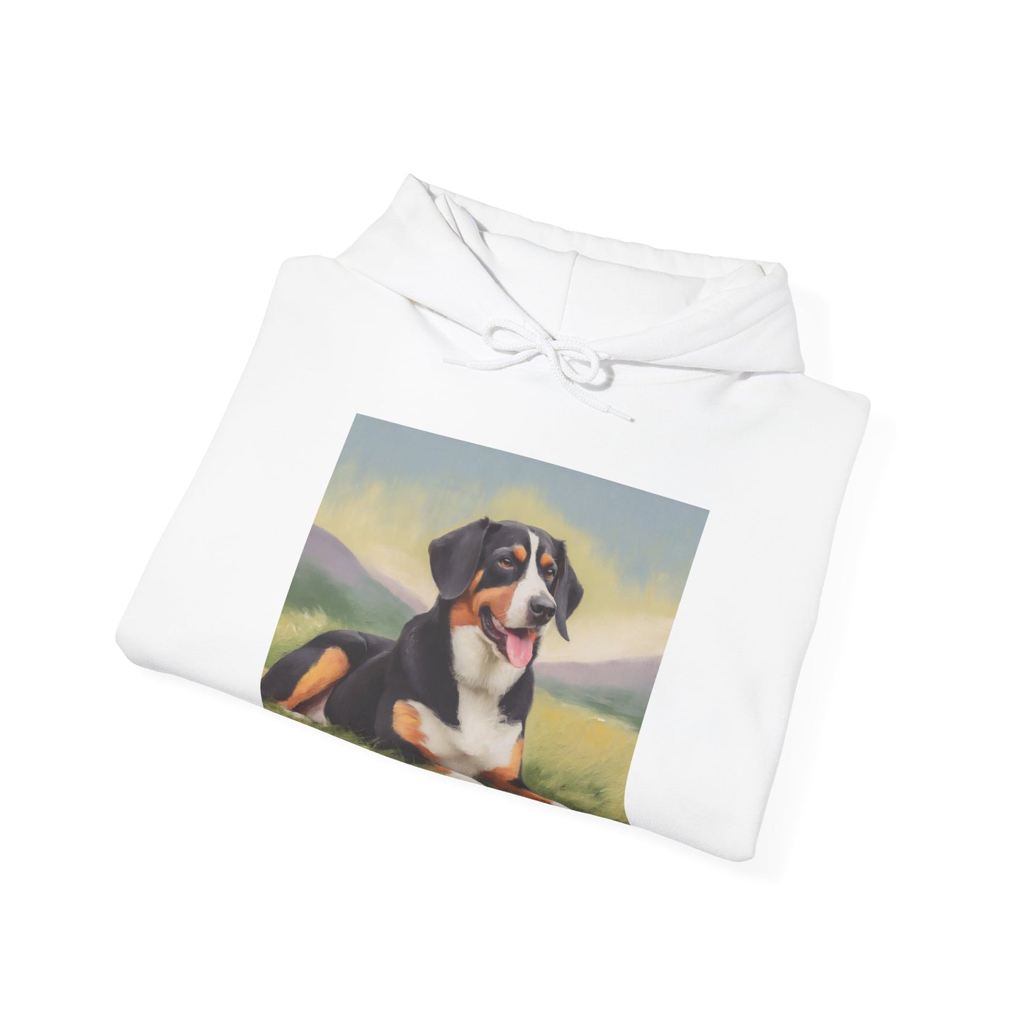 Entlebucher Mountain Dog 50/50 Hooded Sweatshirt
