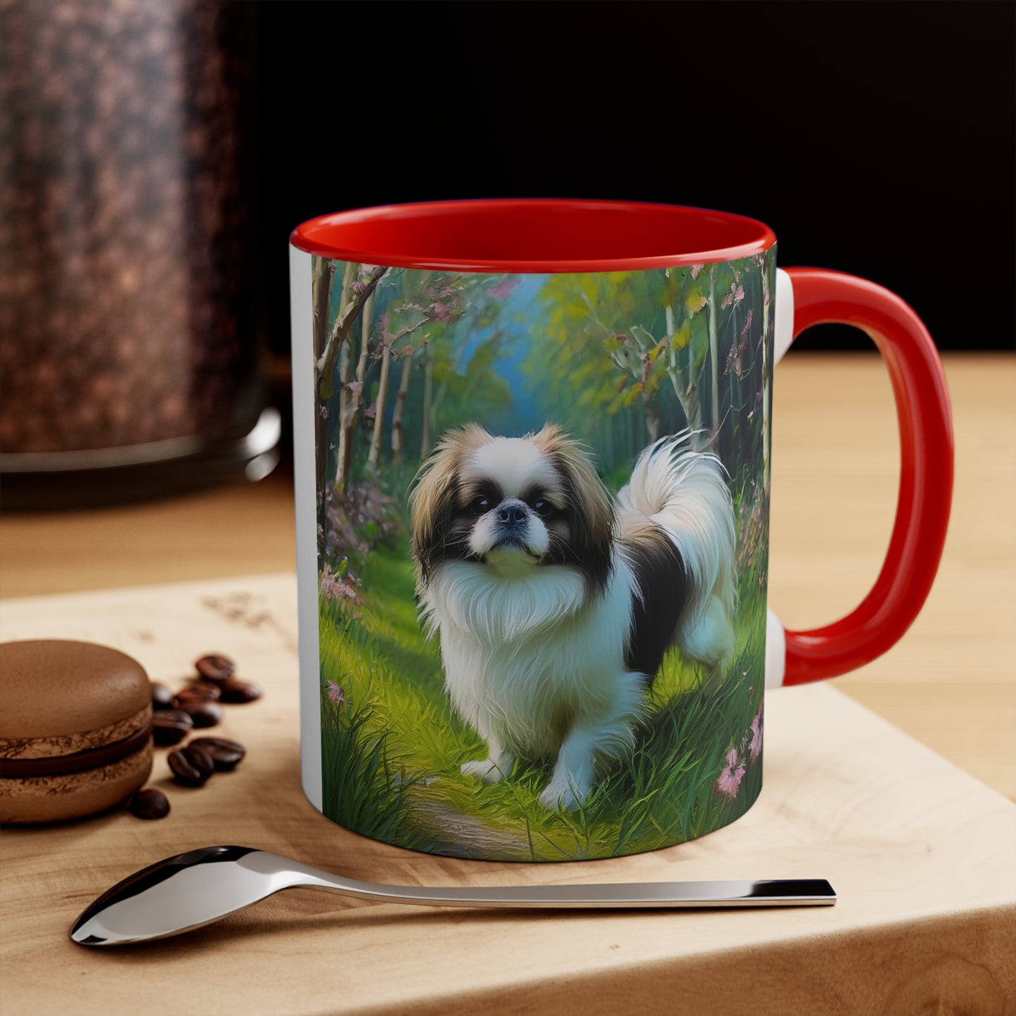 Japanese Chin 11oz Ceramic Accent Mug
