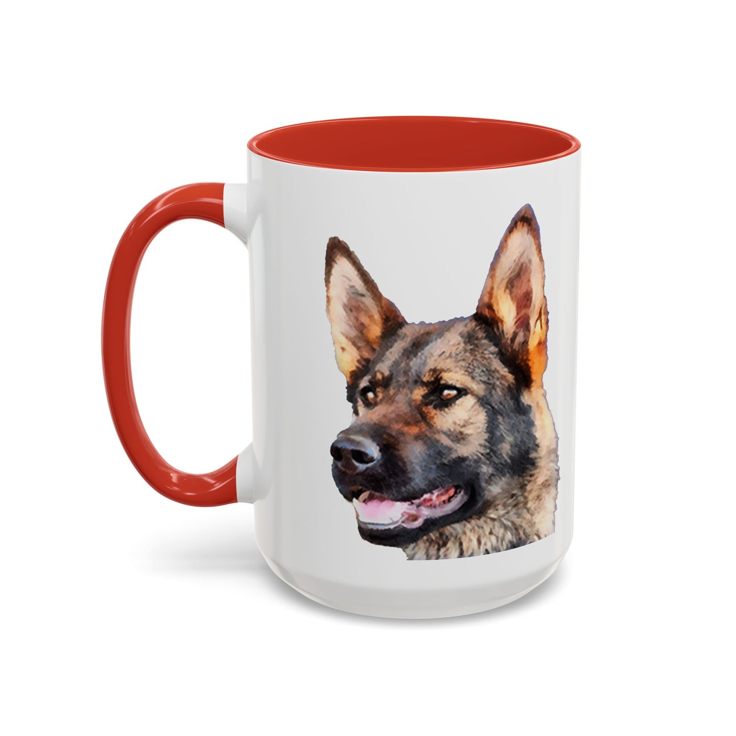 German Shepherd 'Hans' Accent Coffee Mug