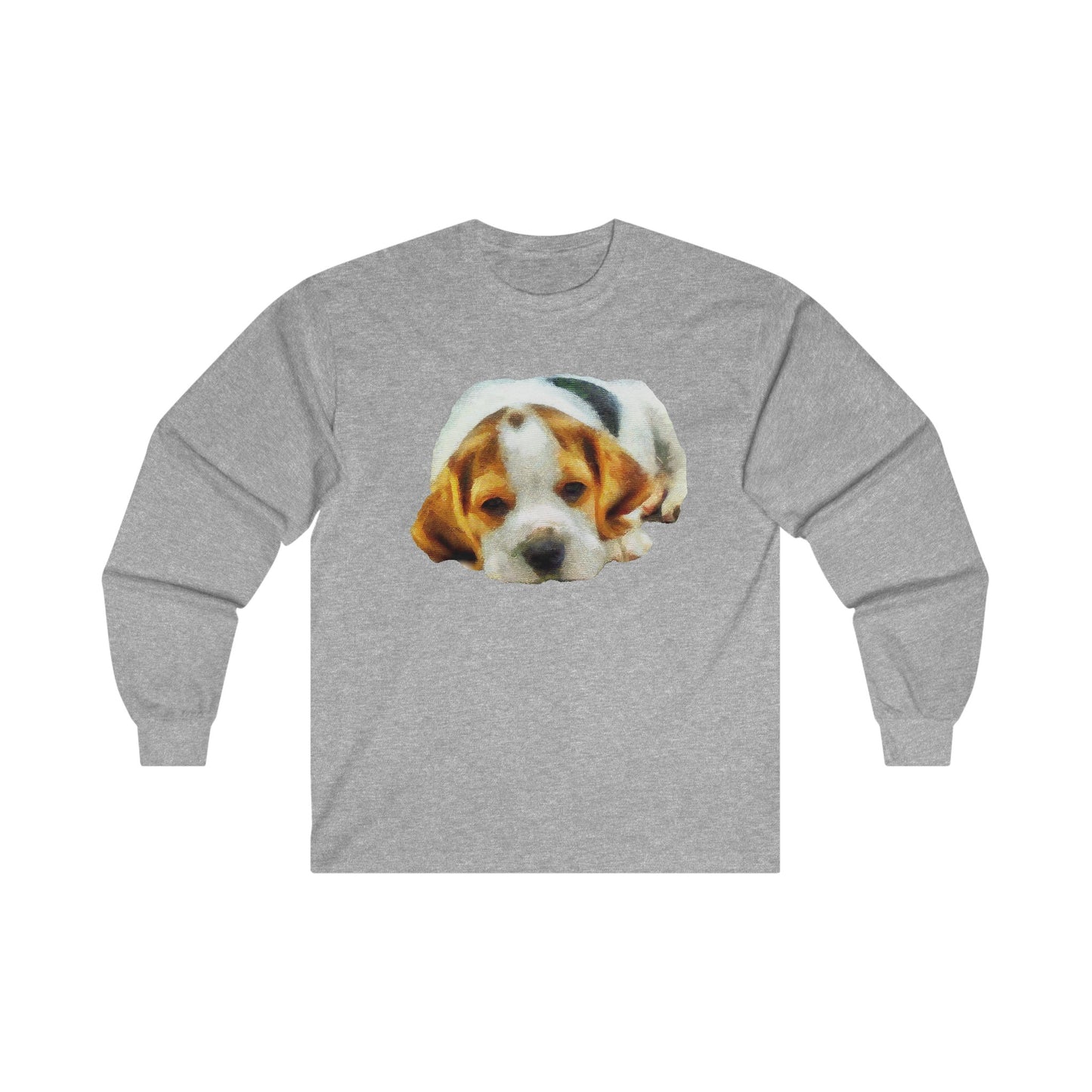 English Foxhound 'Sasha' Unisex Cotton Long Sleeve Tee