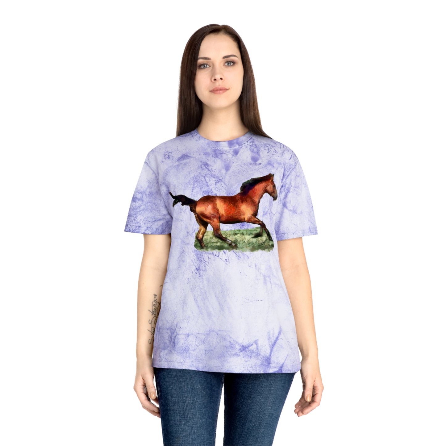 Horse 'Sam' Unisex Cotton Color Blast T-Shirt