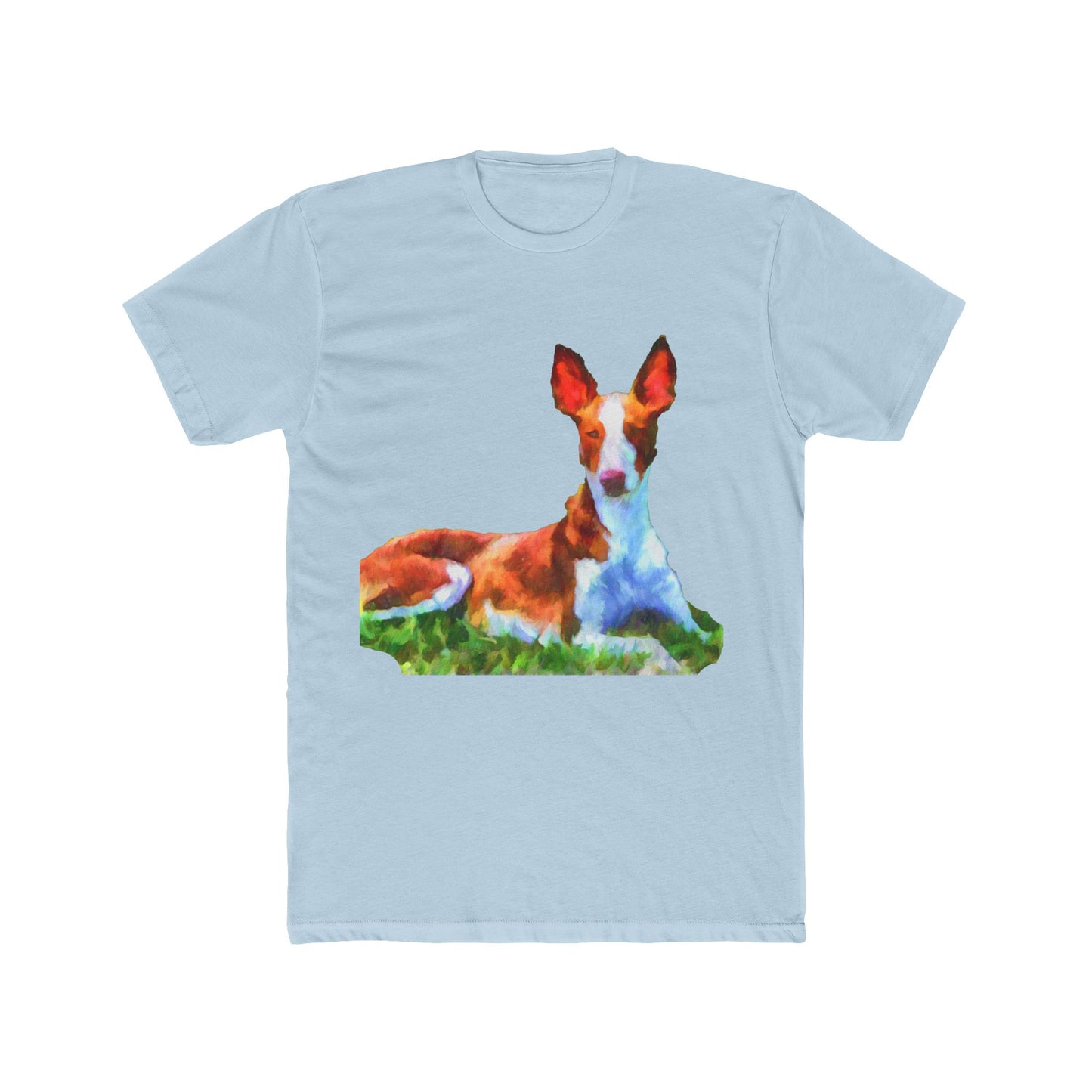 Ibizan Hound Men's Fitted Cotton Crew Tee