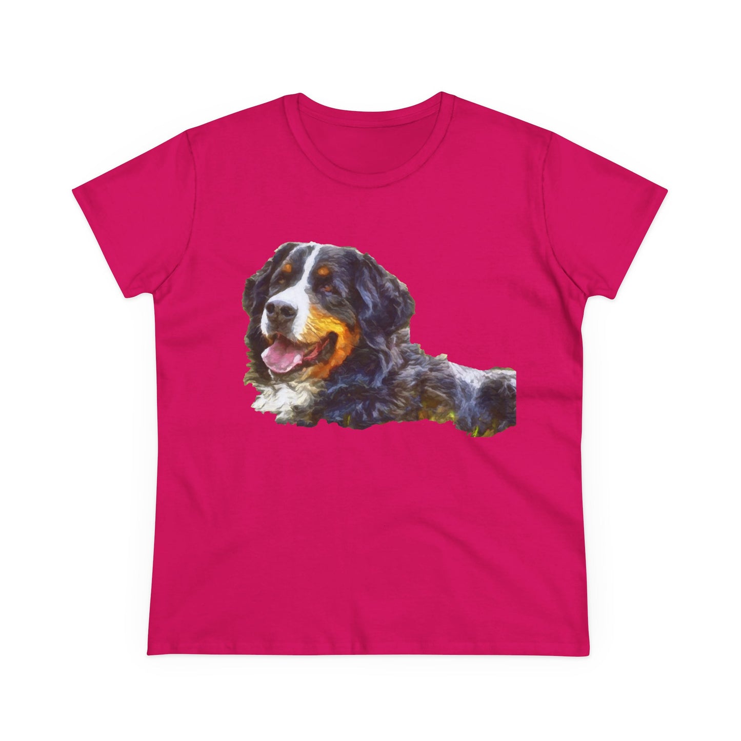 Bernese Mountain Dog Women's Midweight Cotton Tee