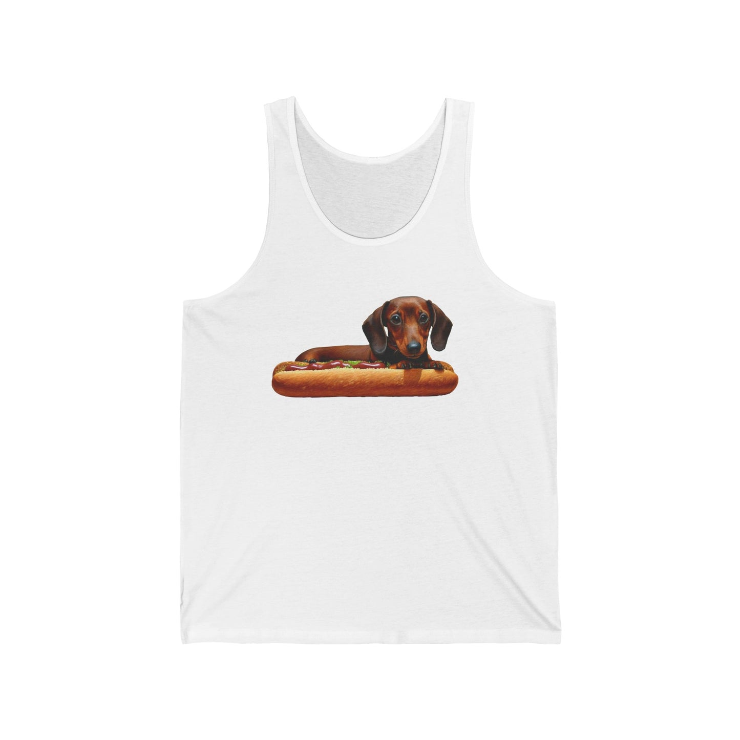 Dachshund Delight Unisex Jersey Tank