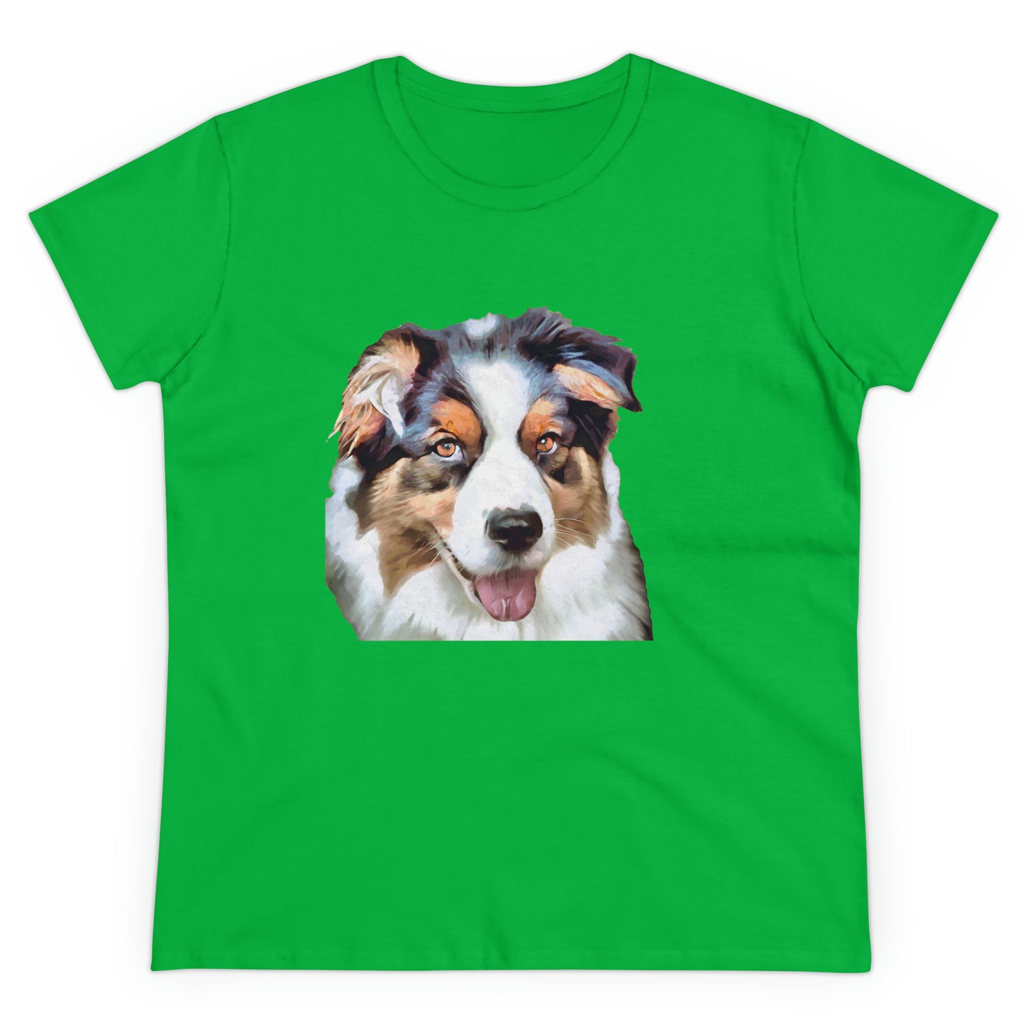 Australian Shepherd - Blue Merle - Women's Midweight Cotton Tee