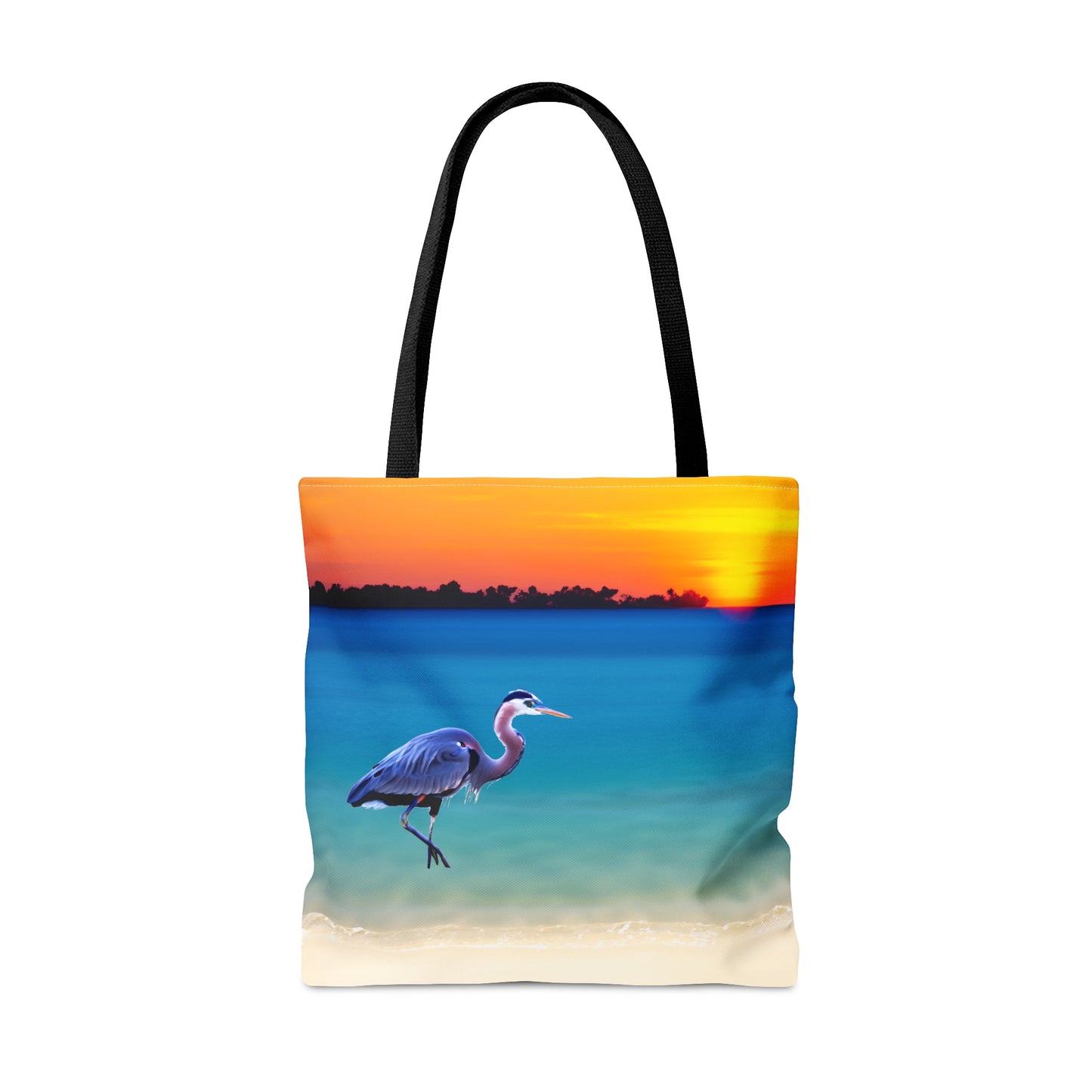 Blue Heron in Sunset - Tote Bag