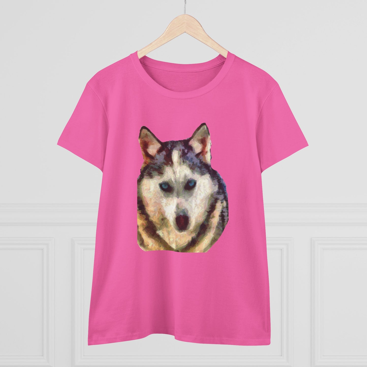 Siberian Husky "Sacha" Women's Midweight Cotton Tee