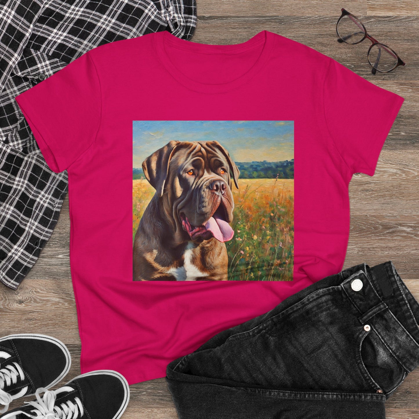 Neopolitan Mastiff Women's Midweight Cotton Tee