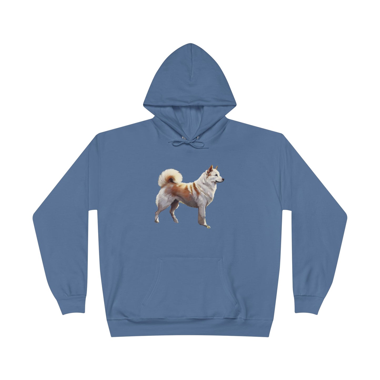 Kishu Ken - Unisex Fleece Lined Pullover Hoodie Sweatshirt