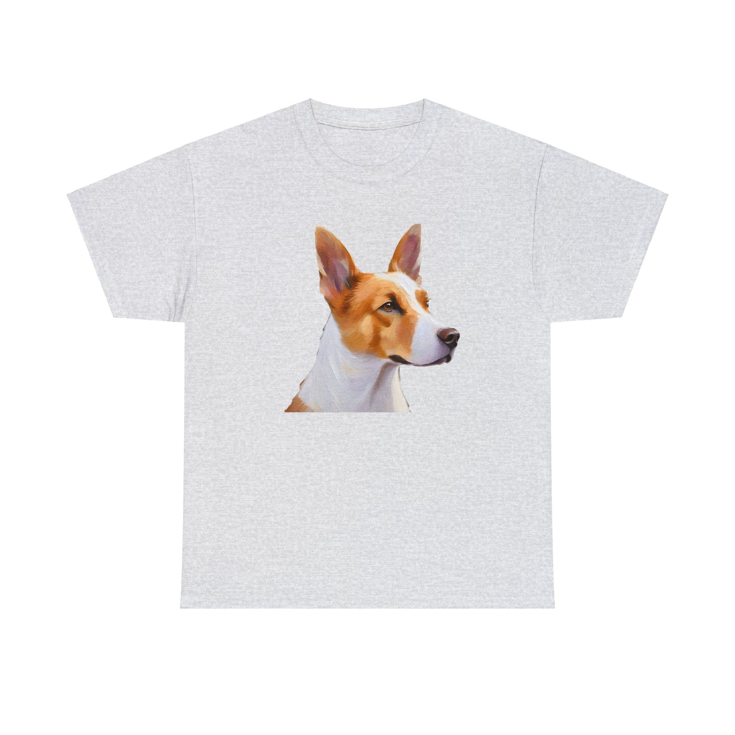 Exquisite Canaan Dog of Israel Fine Art Painting Heavy Cotton Tee