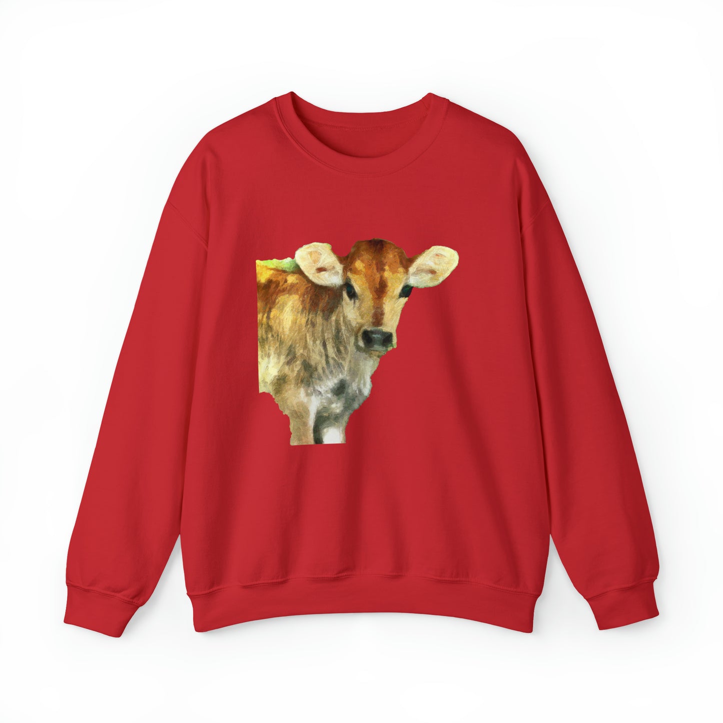 Jersey Calf - Unisex 50/50 Crewneck Sweatshirt