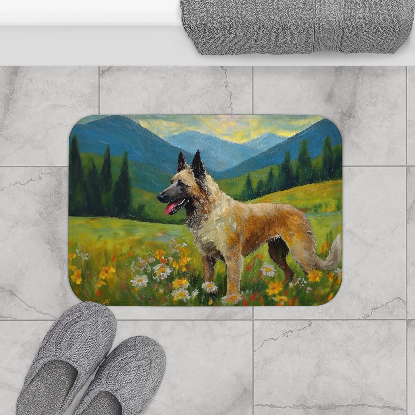 Belgian Laekenois Bathroom Rug Mat