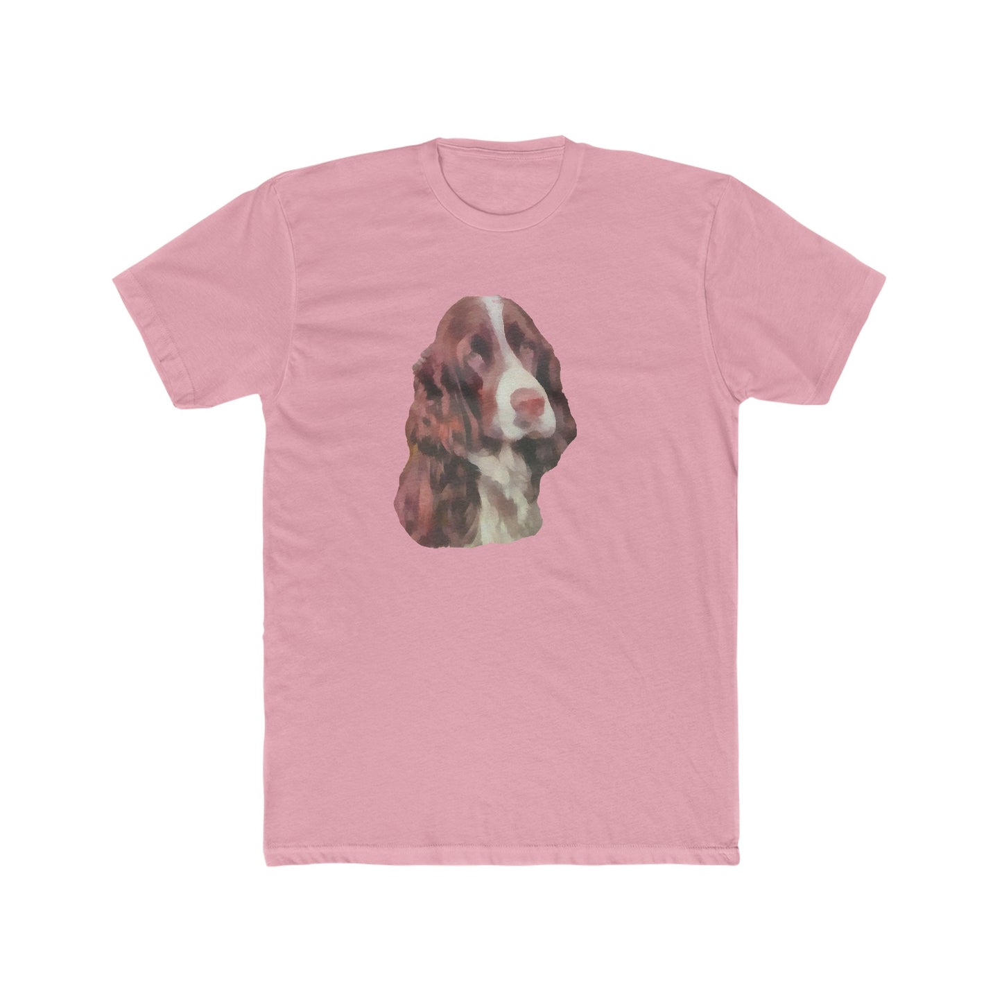 English Springer Spaniel Men's Fitted Cotton Crew Tee