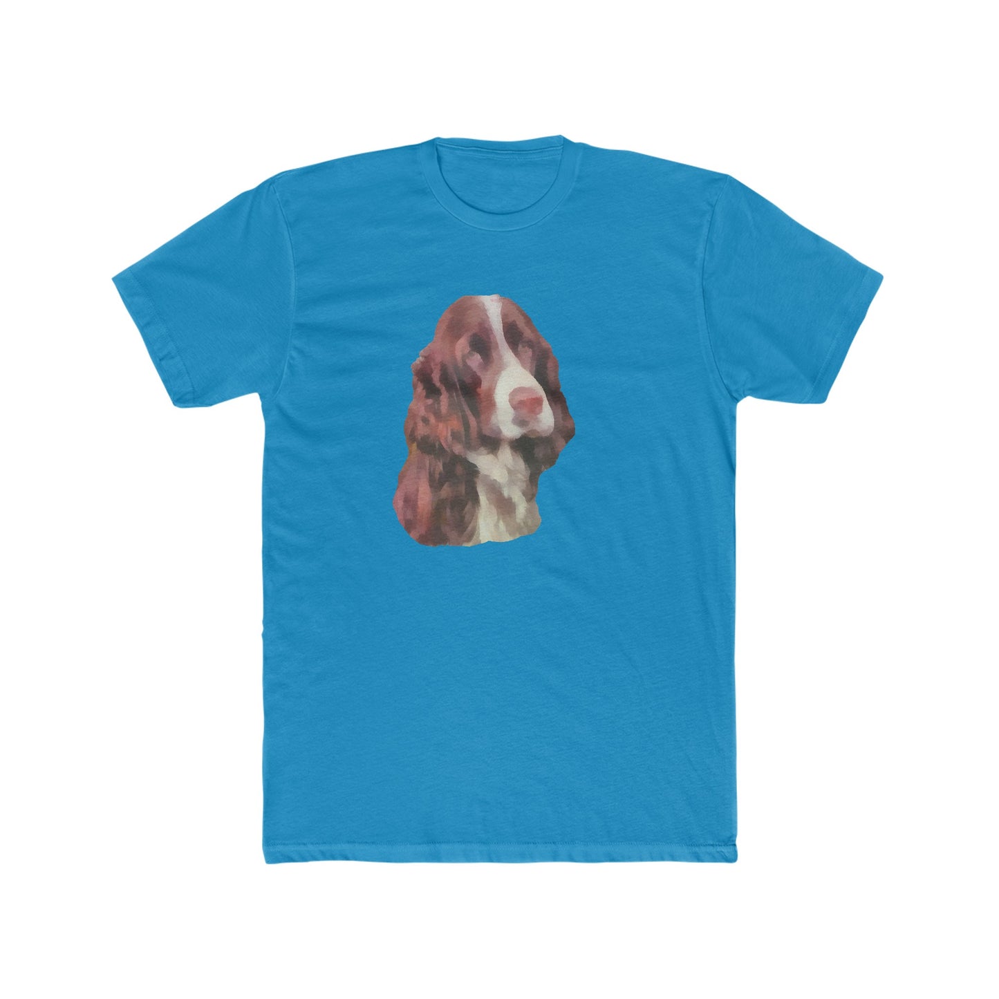 English Springer Spaniel Men's Fitted Cotton Crew Tee