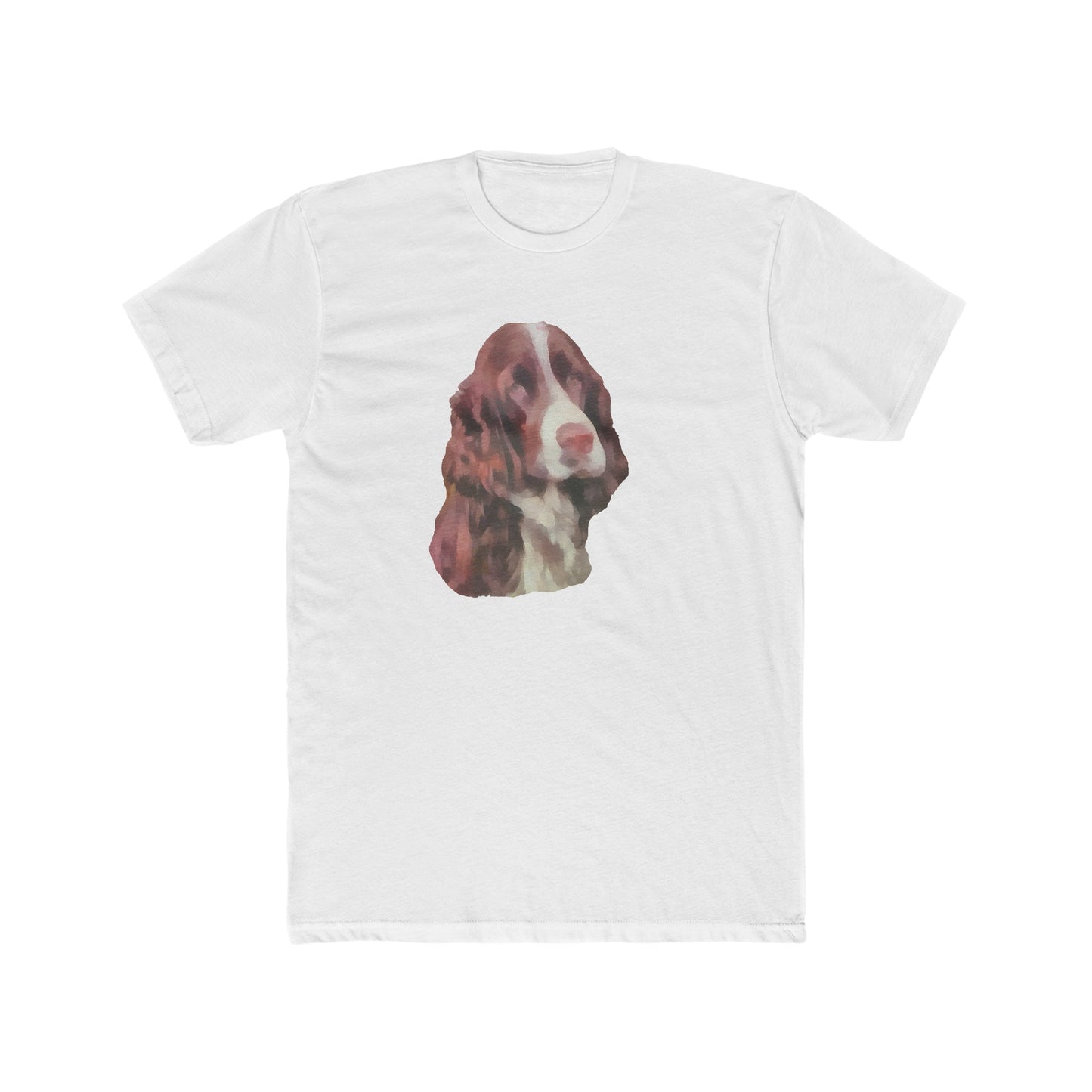 English Springer Spaniel Men's Fitted Cotton Crew Tee