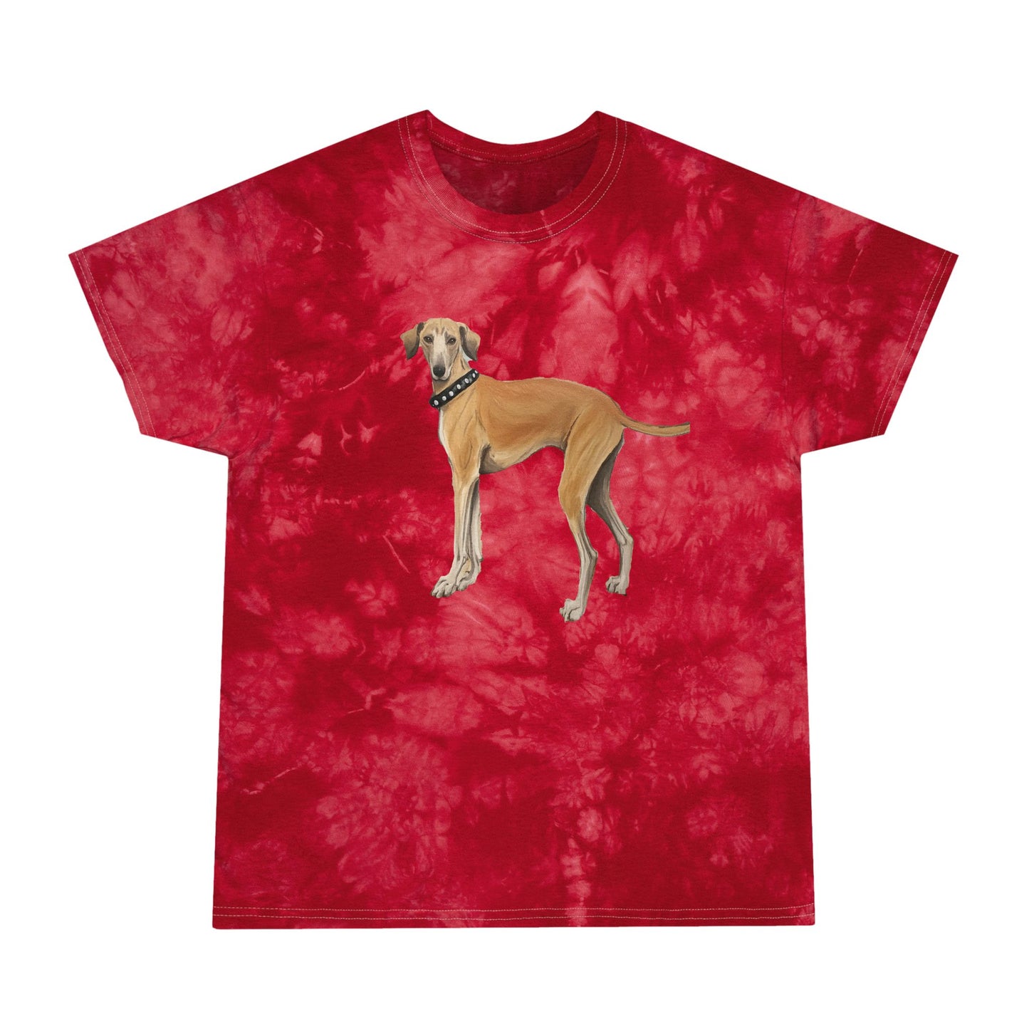 Sloughi - Arabian Greyhound - Tie-Dye Tee, Crystal