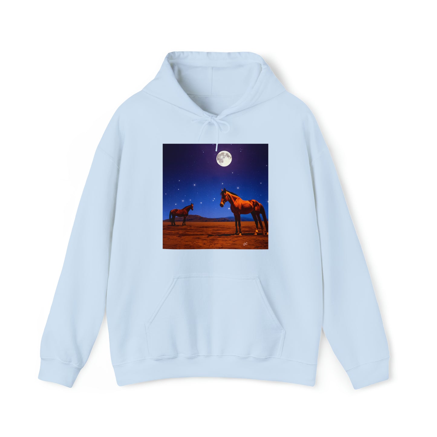 Moonlight Horses Unisex 50/50 Hooded Sweatshirt