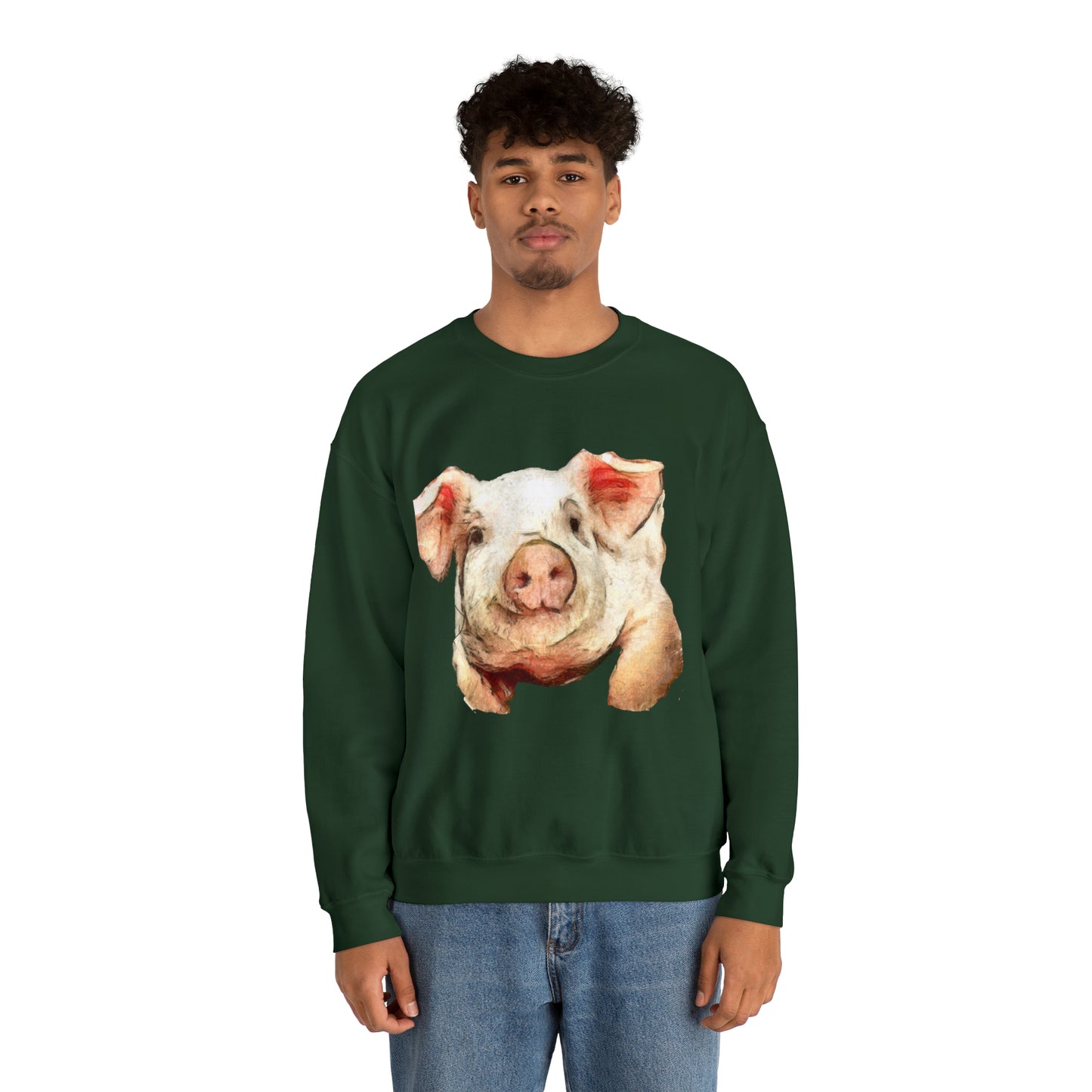 Pig 'Petunia' Unisex 50/50 Crewneck Sweatshirt