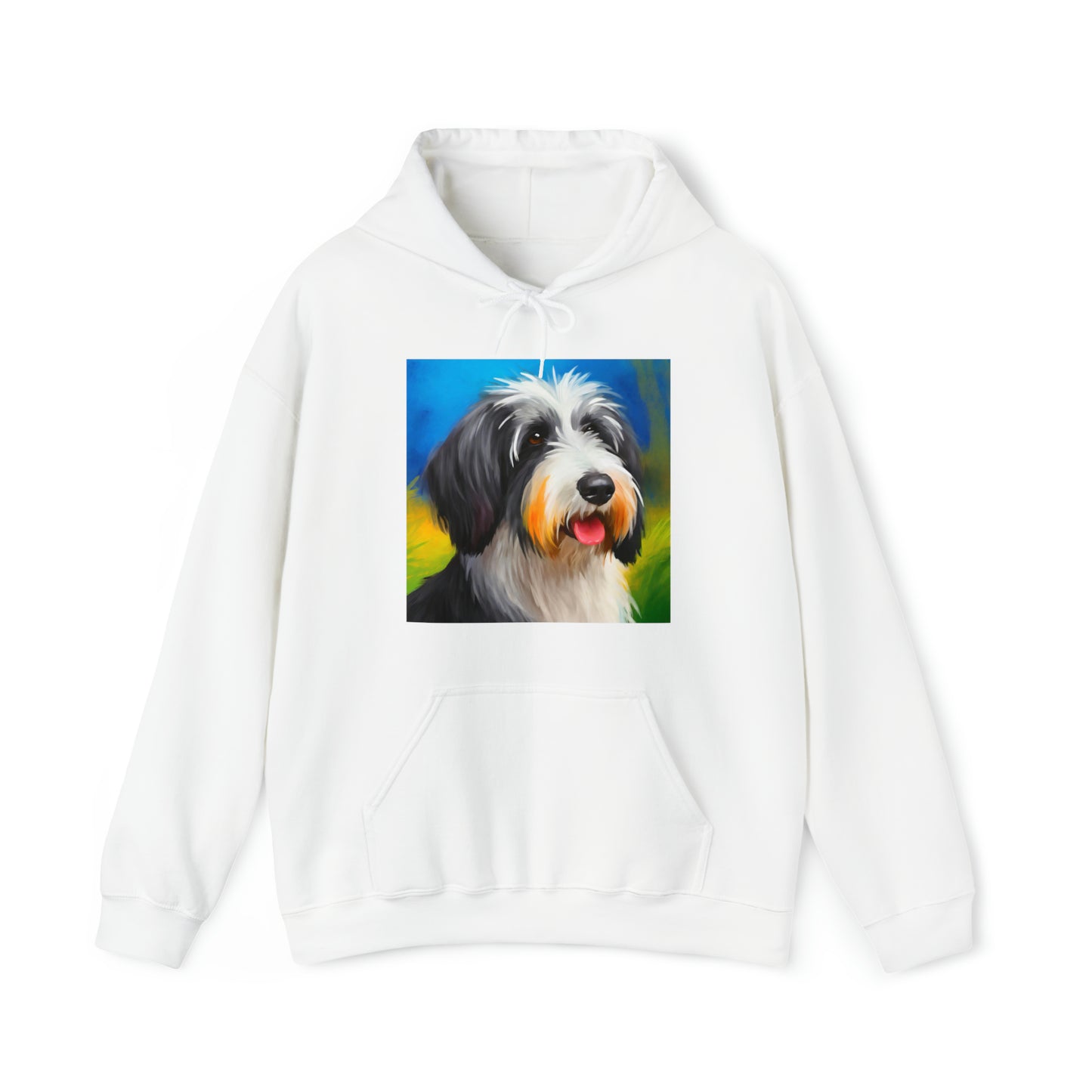 Polish Lowland Sheepdog Unisex 50/50 Hooded Sweatshirt