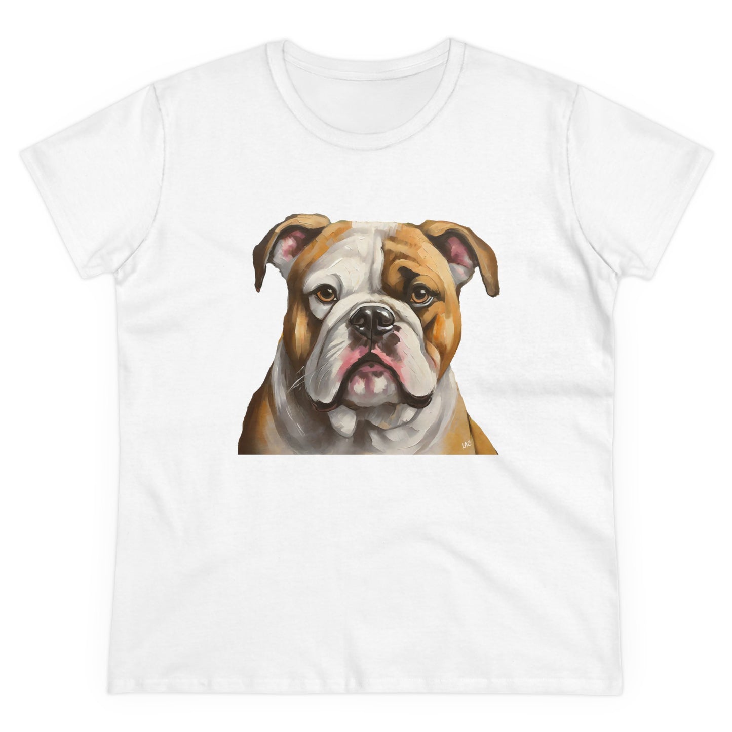 American Bulldog Women's Fine Art Cotton Tee