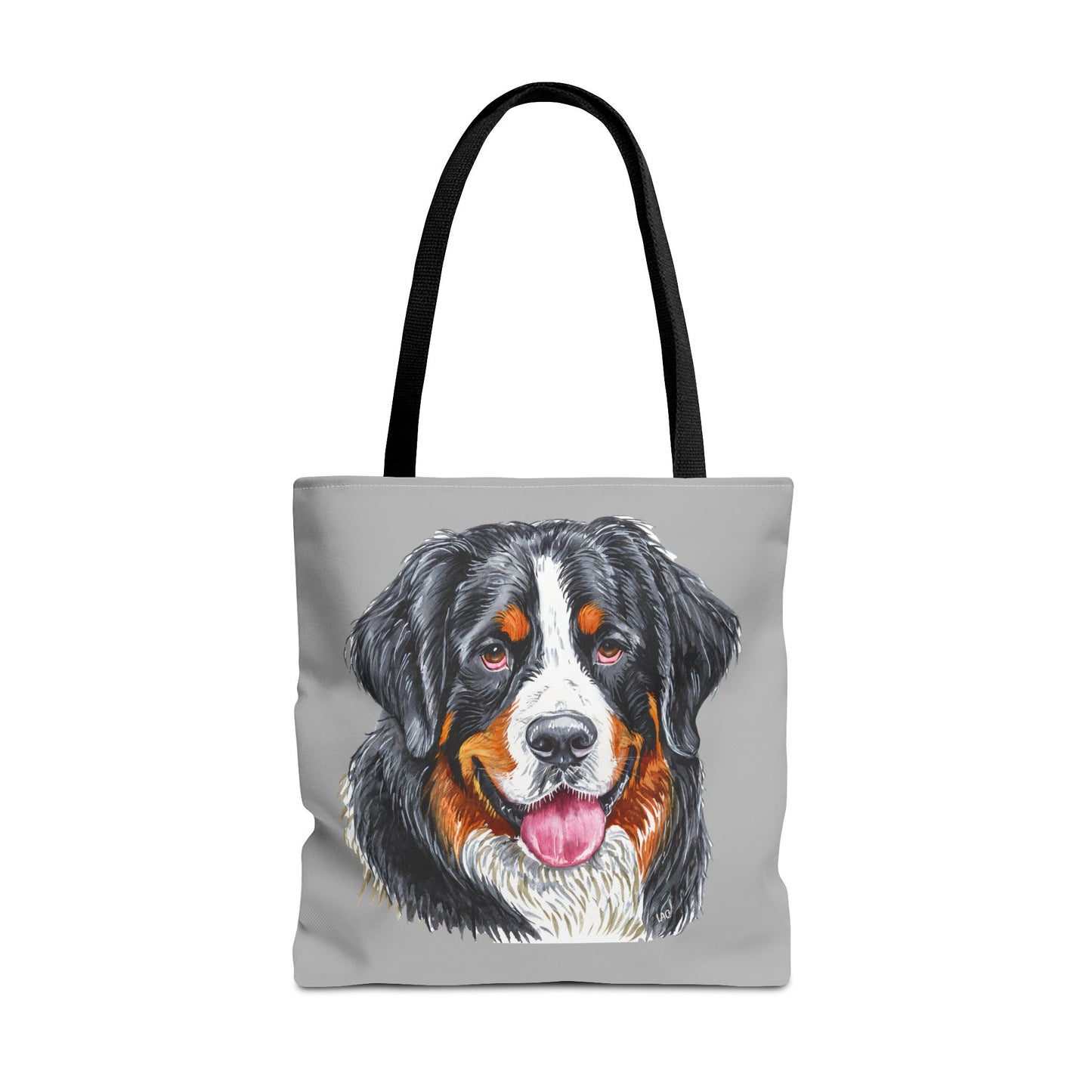 Bernese Mountain Dog Polyester Tote Bag (AOP)