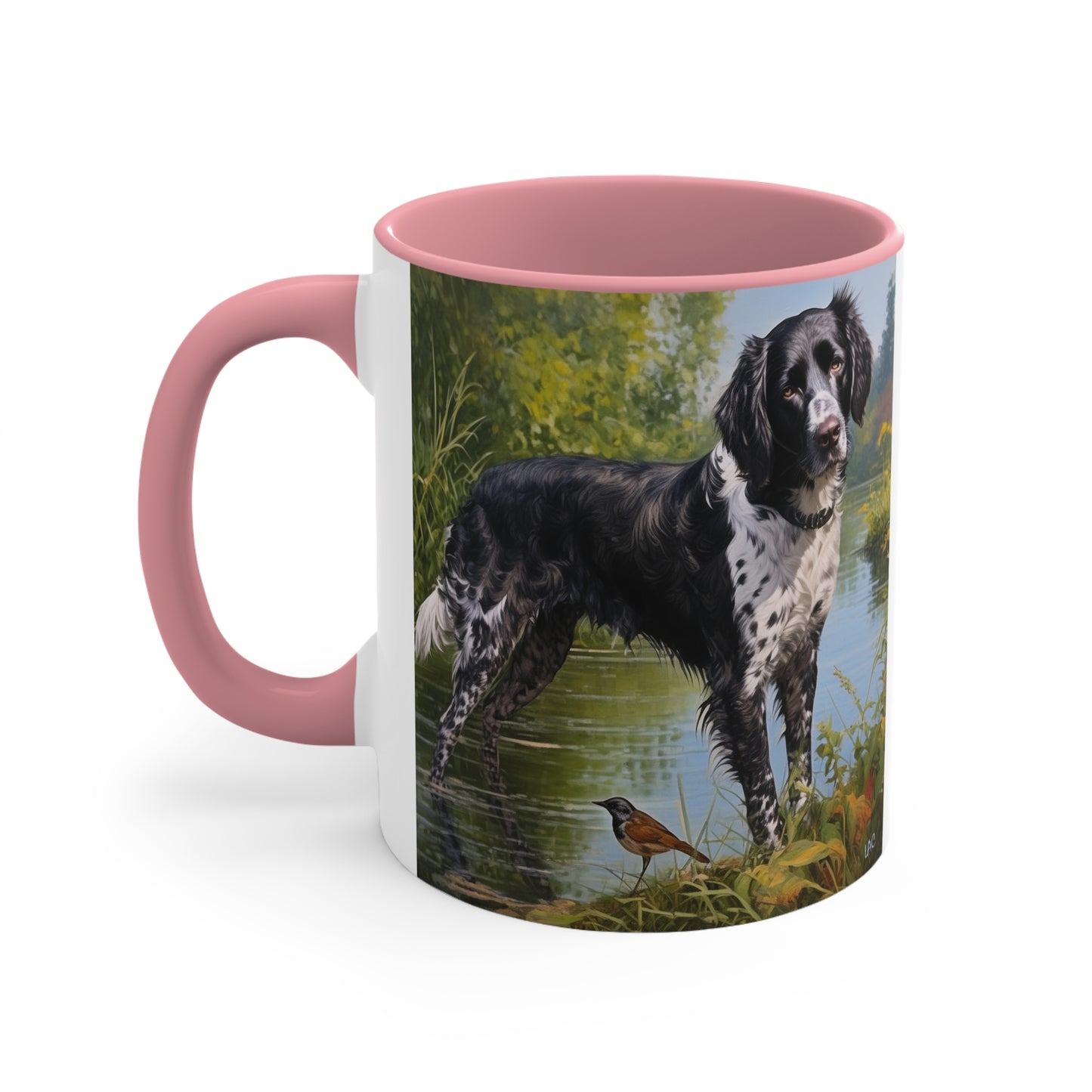 Large Munsterlander 11oz Ceramic Accent Mug