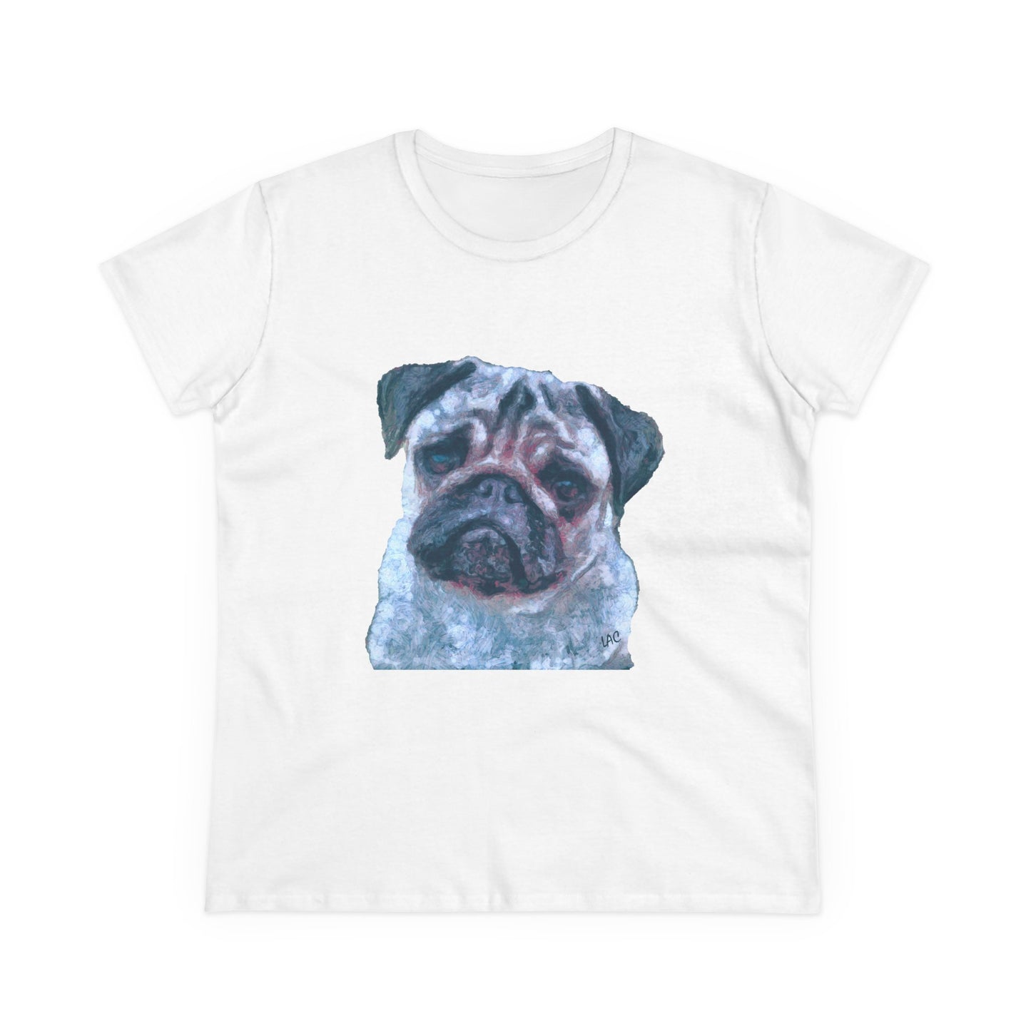 Pug 'Pompey' Women's Midweight Cotton Tee