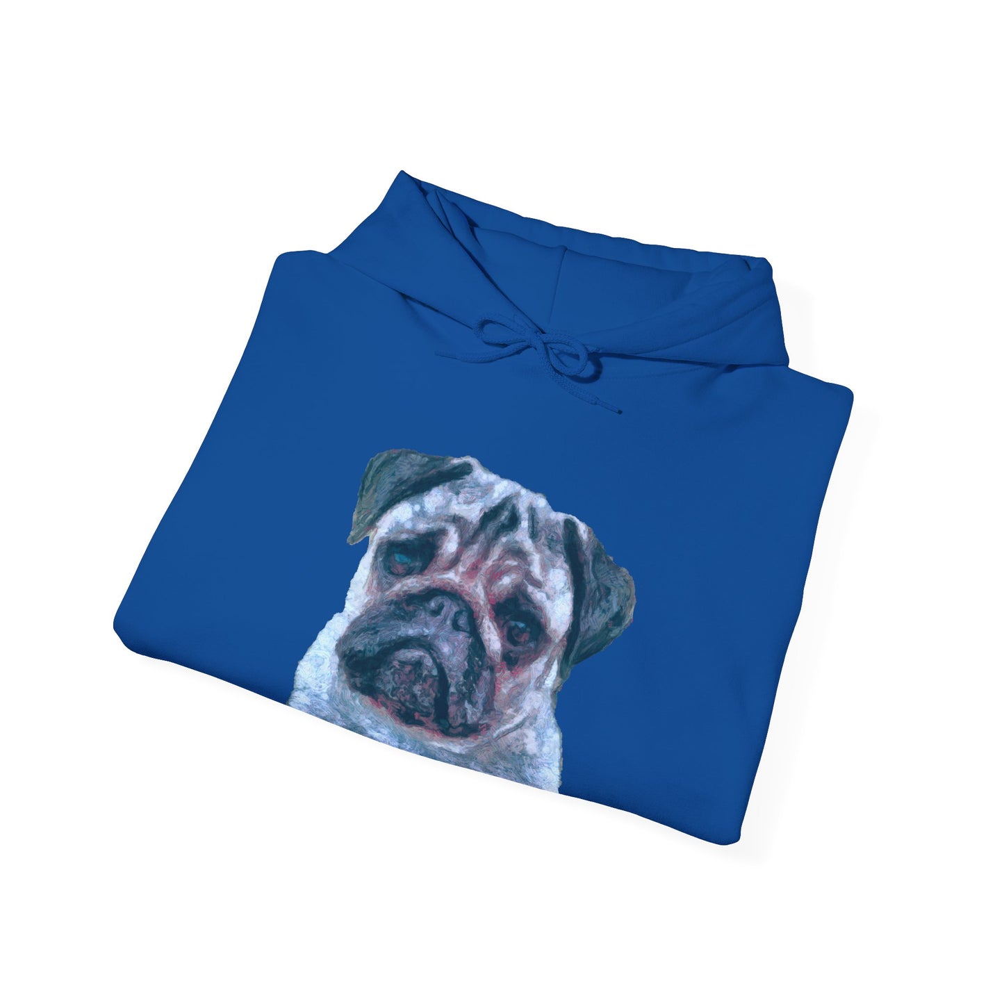 Pug 'Pompey' Unisex 50/50 Hoodie - The Ultimate Snuggle Companion