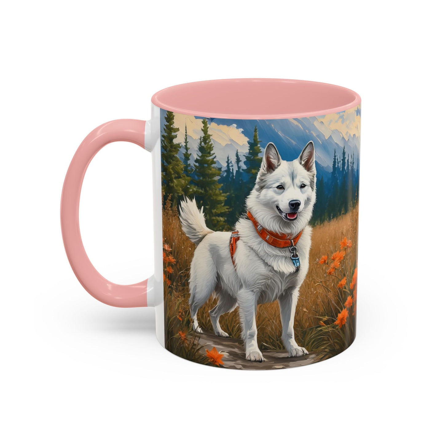 Yakutian Laika - Ceramic Accent Coffee Mug - 2 Sizes