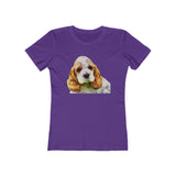Cocker Spaniel 'Hogan' Women's Slim Fit T-Shirt