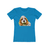 Cocker Spaniel 'Hogan' Women's Slim Fit T-Shirt